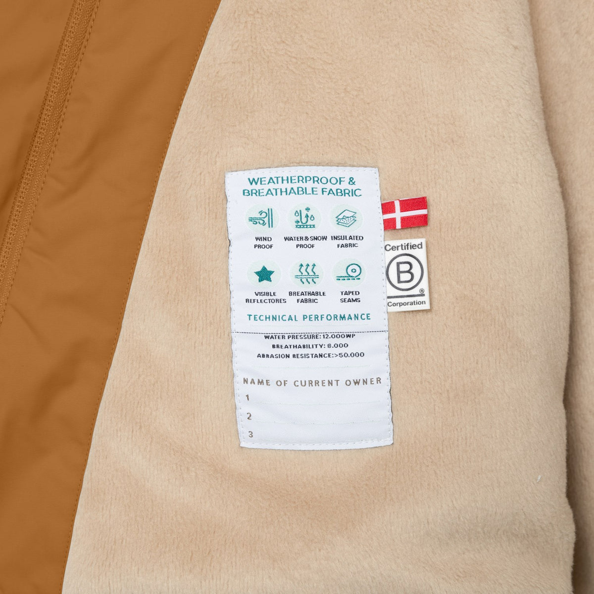 Mini A Ture Brown Sugar Matwang Fleece Lined Winter Jacket. Grs