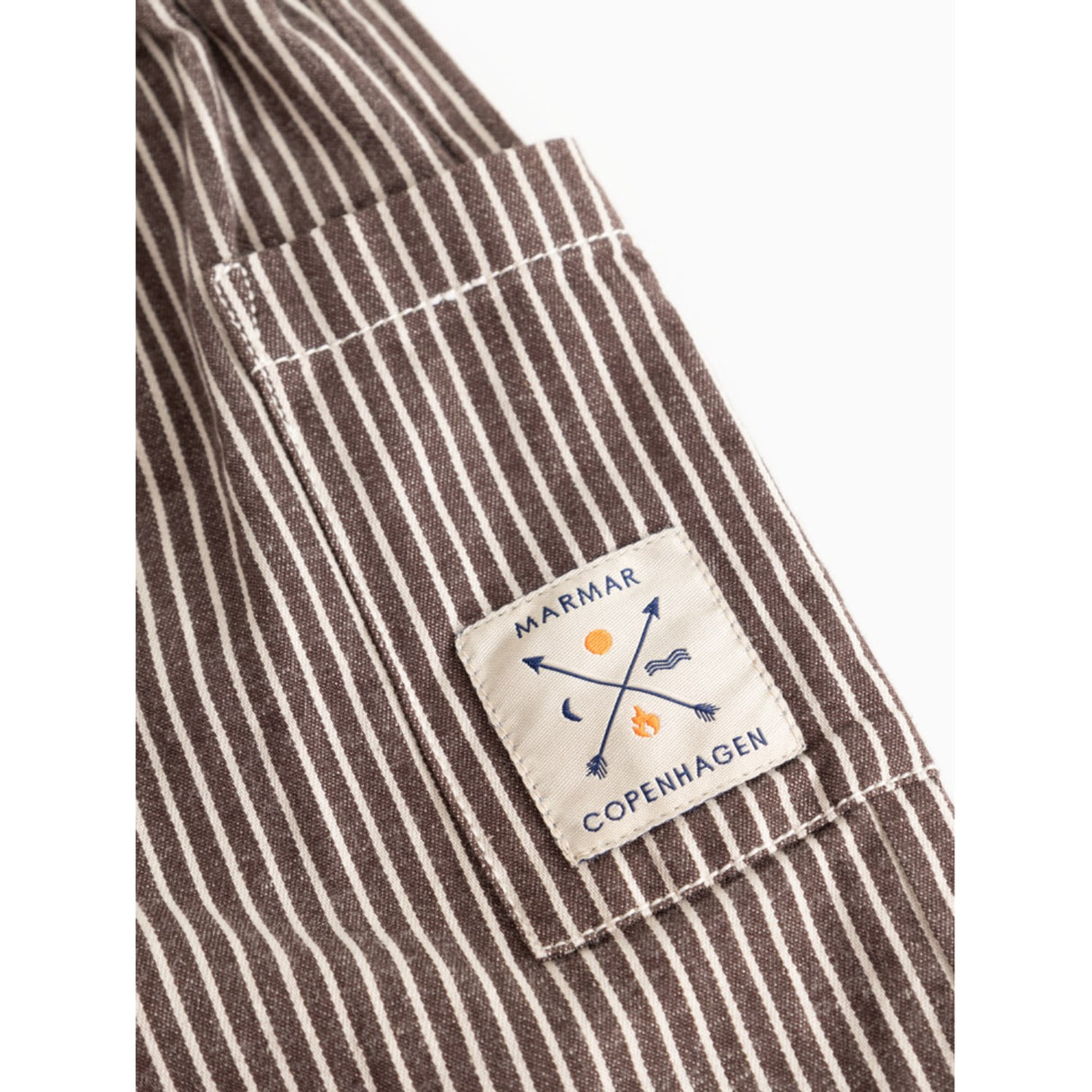 MarMar Soft Denim Dark Brownie Stripe Panto Pants