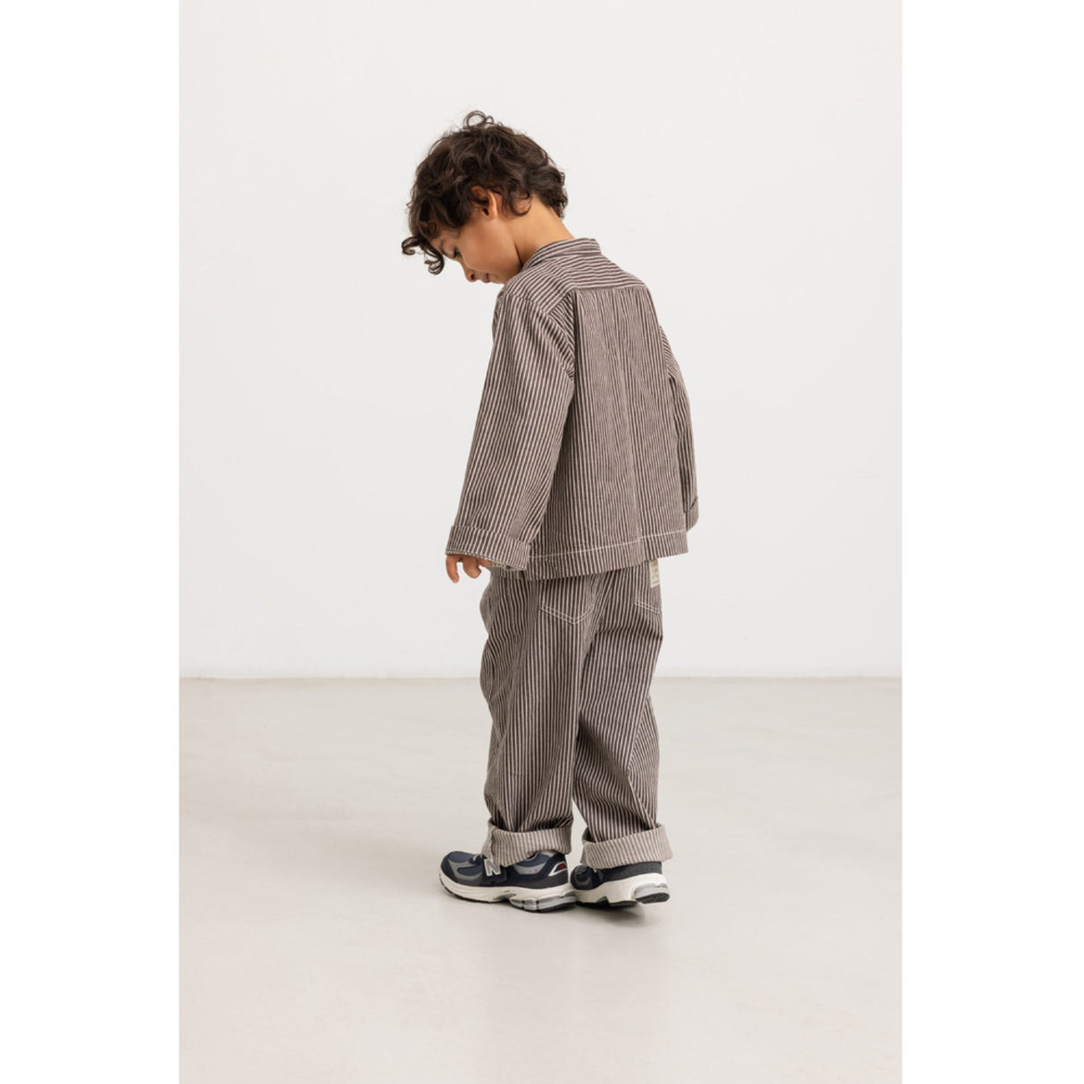 MarMar Soft Denim Dark Brownie Stripe Tovan Shirt