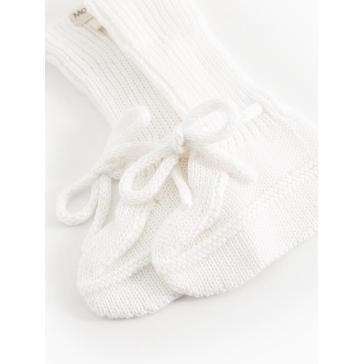 MarMar Modal Mix Links-Links Gentle White Abootie Knitted Booties
