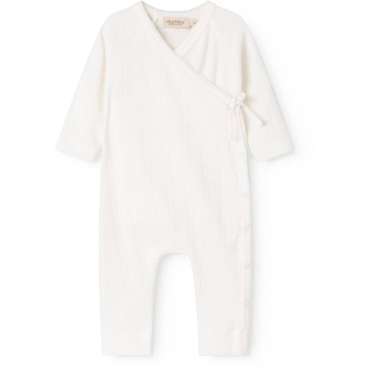 MarMar Modal Pointelle Gentle White Rula Onesie