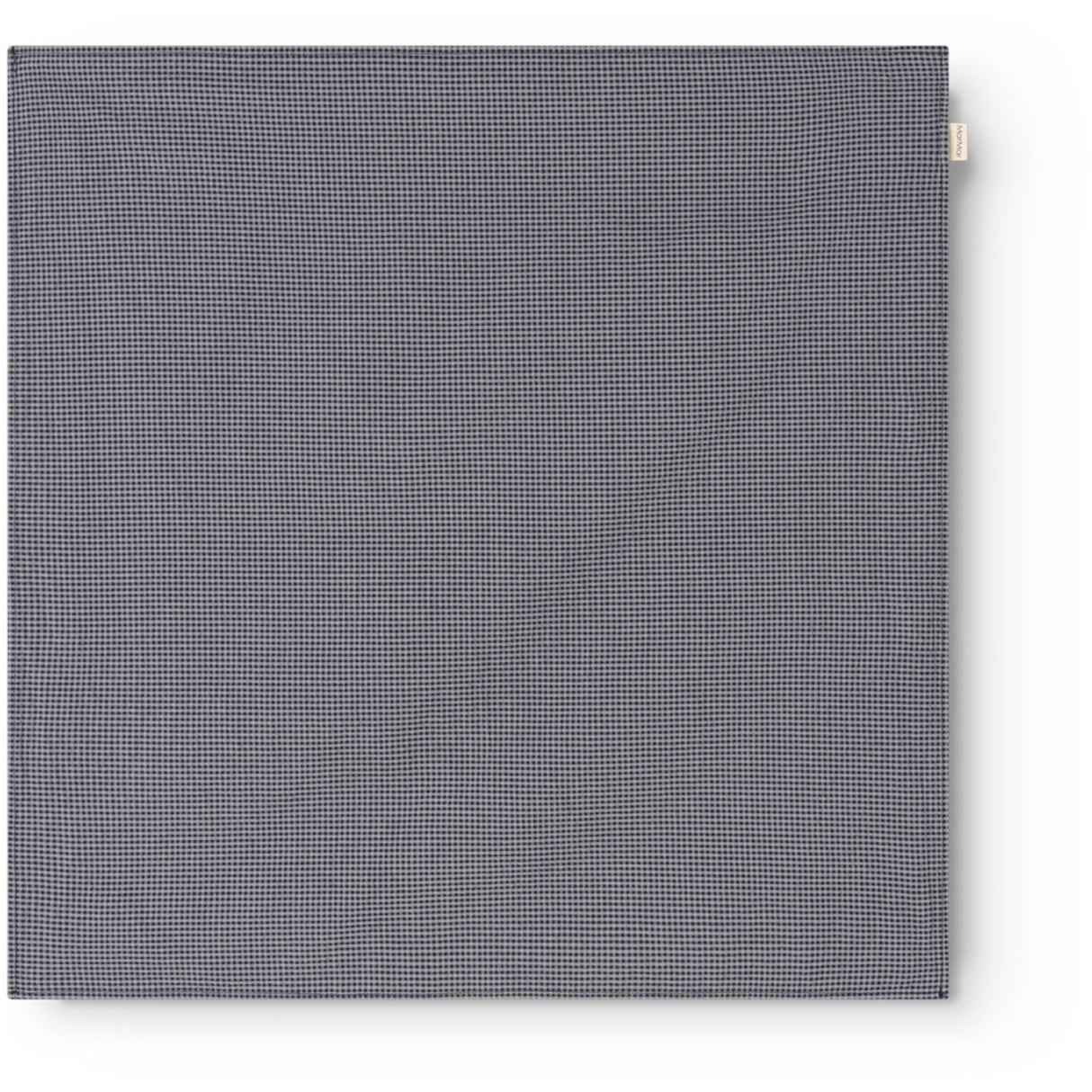 MarMar Cotton Seersucker Pigeon Blue Check Airo Scarf