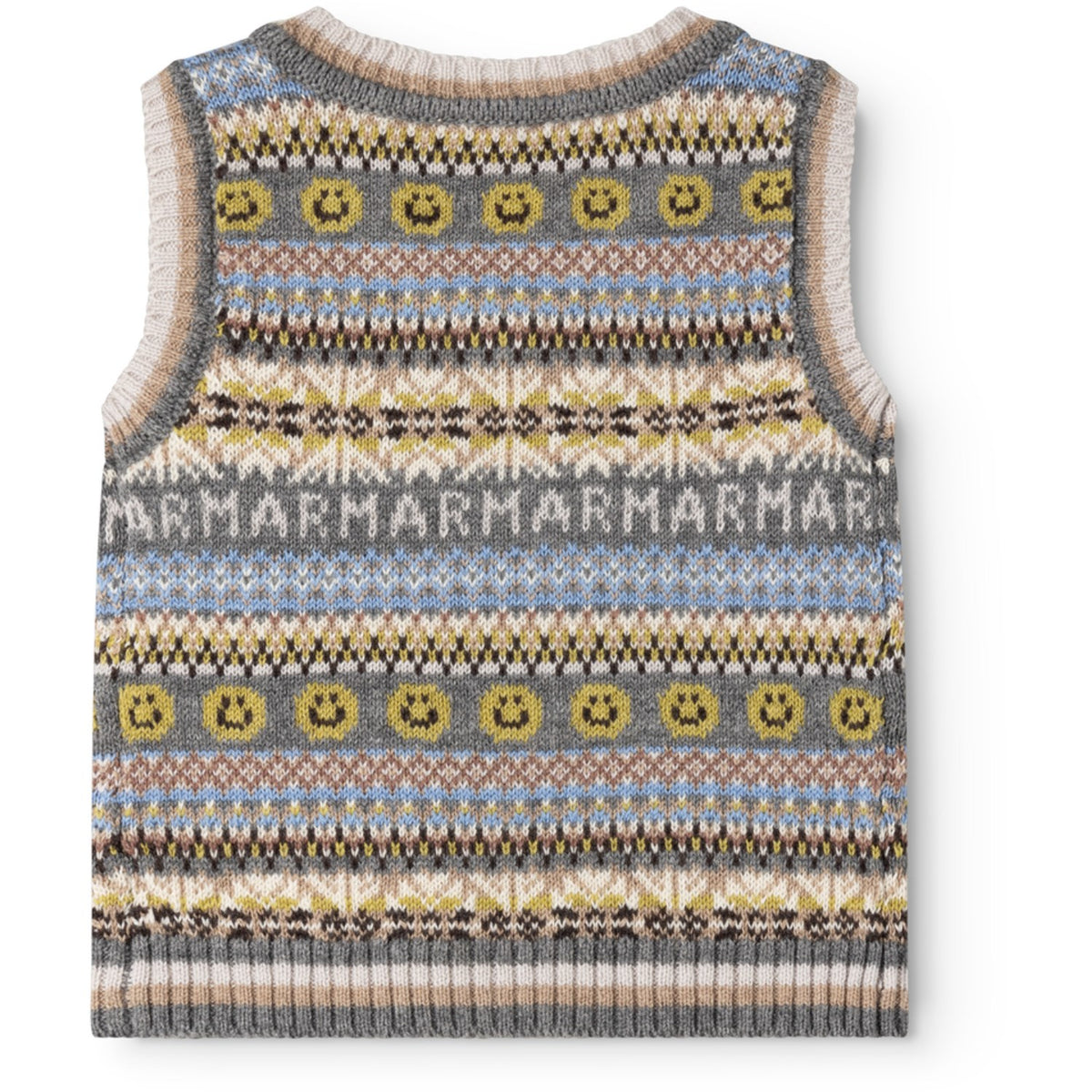 MarMar Light Cotton Wool Fair Isle Fair Isle Taj B Knitted Vest