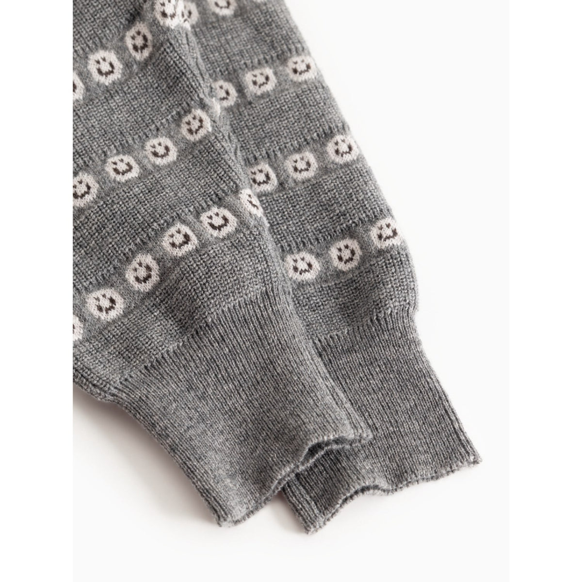 MarMar Light Cotton Wool Pattern Creamy Smiles Penn Knitted Pants