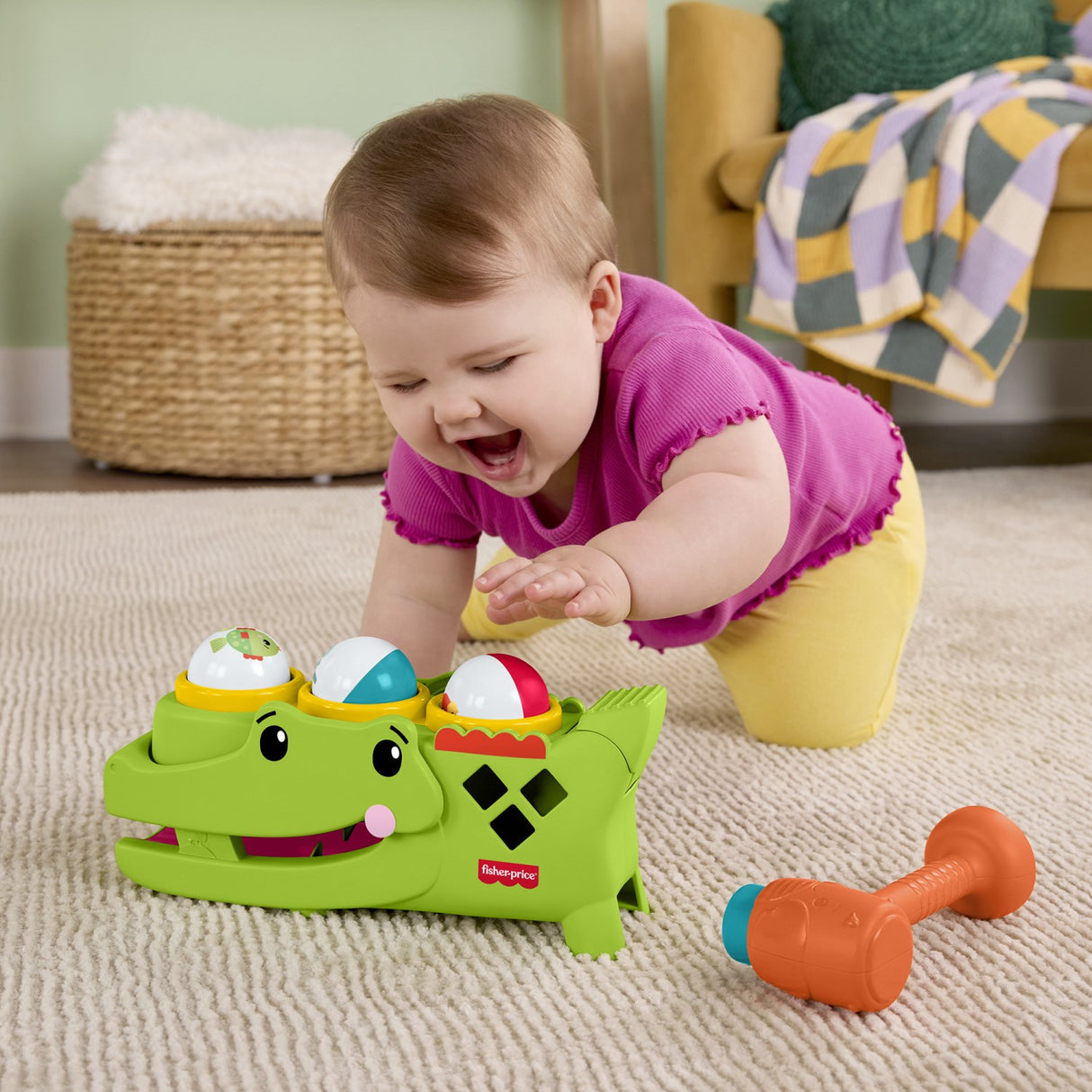 Fisher-Price® Tap & Roll Alligator