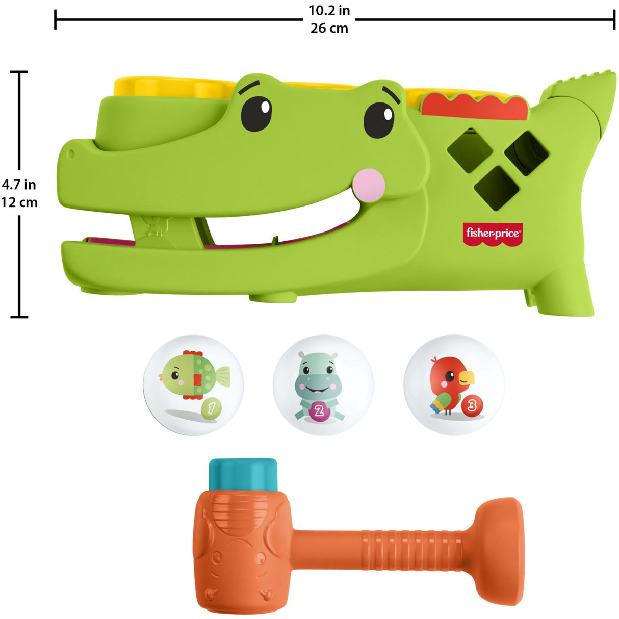 Fisher-Price® Tap & Roll Alligator