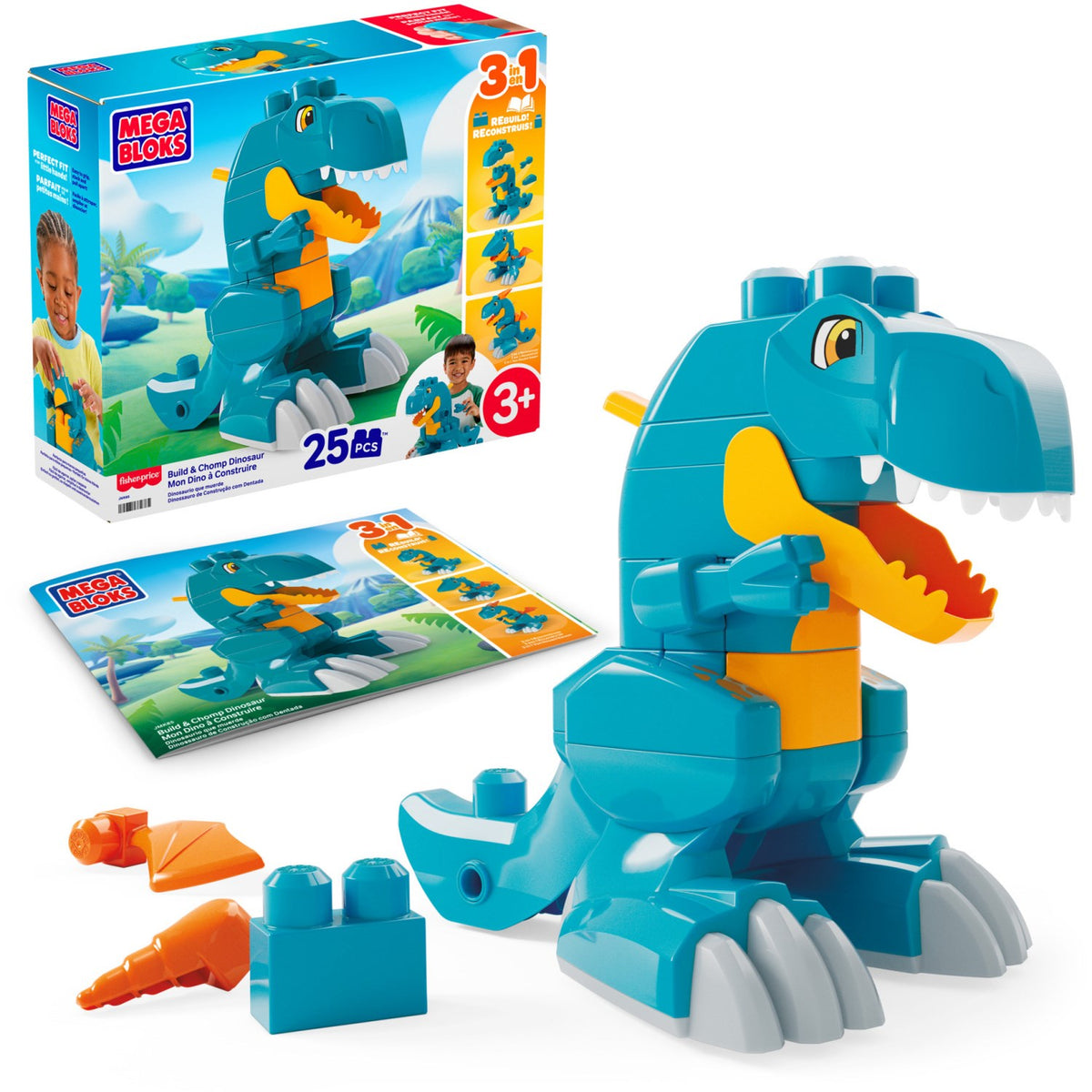 MEGA Bloks Byg & Ombyg Dinosaur