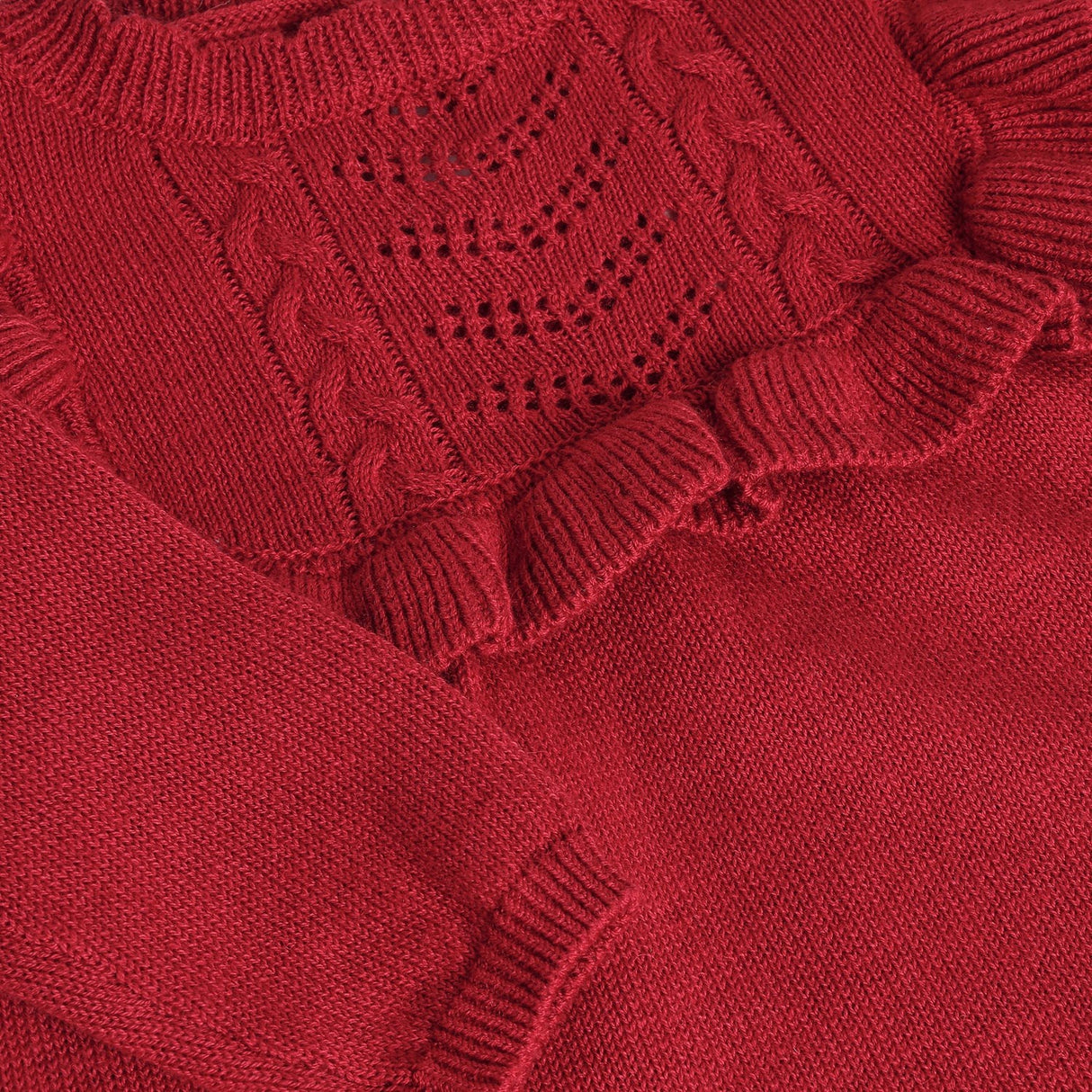 Minymo Rio Red Dress Ls Knit