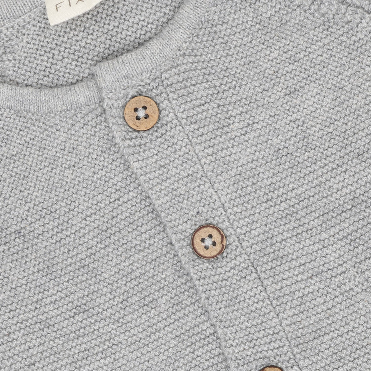 FIXONI Flint Gray Melange Cardigan Knit
