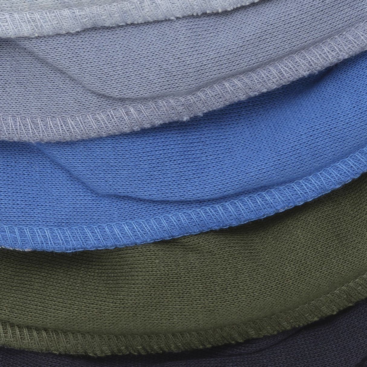 Pippi Blue Bandana Bib - Solid (5-Pack)