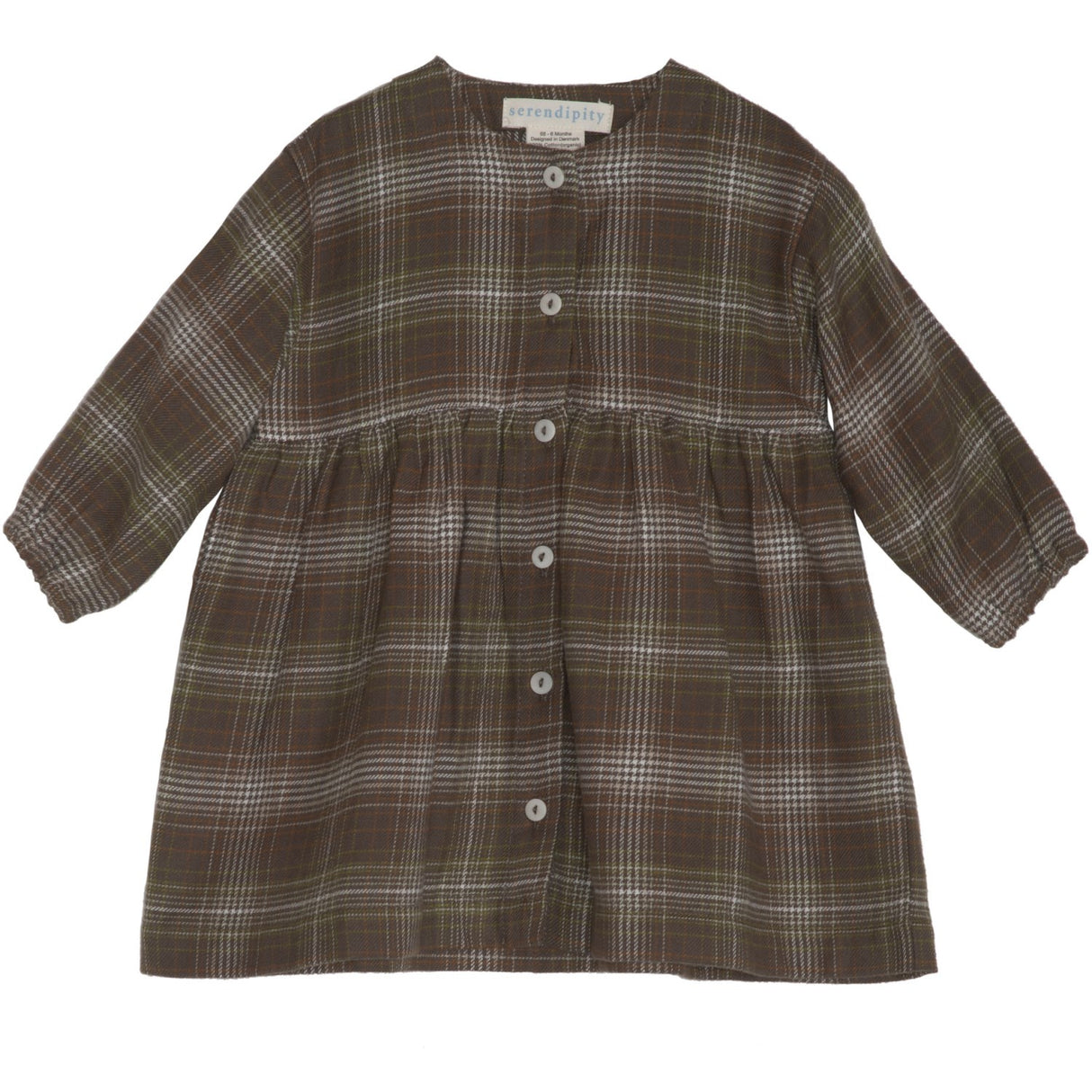 Serendipity Trail Checks Baby Brushed Dress