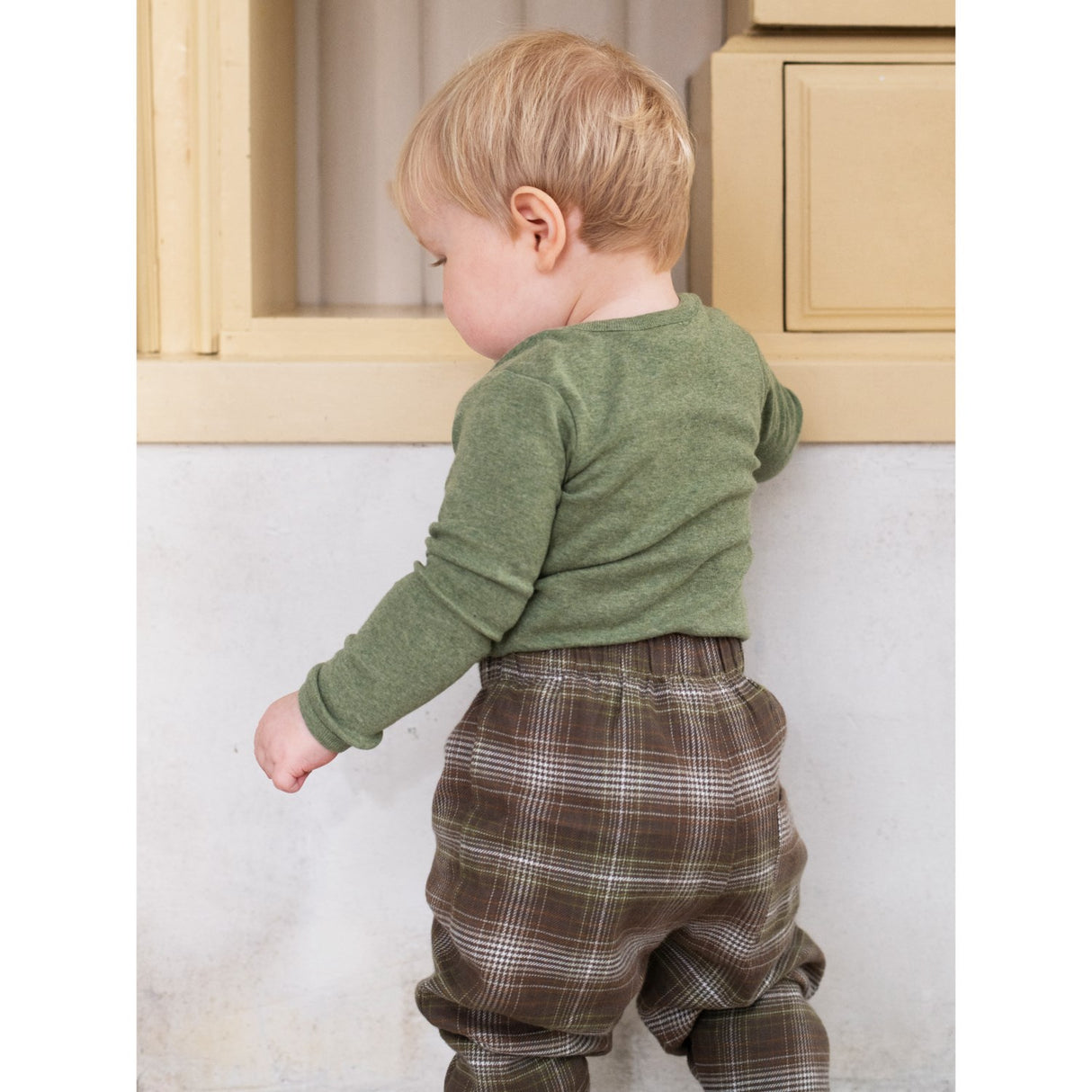 Serendipity Trail Checks Baby Brushed Pants