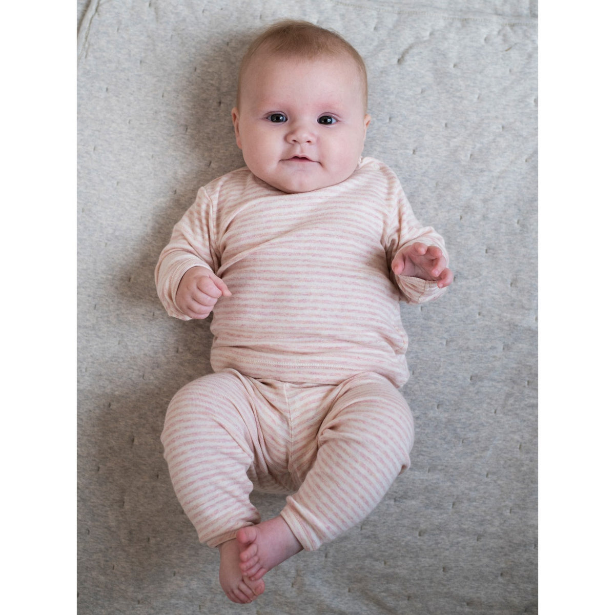 Serendipity Orchid/Offwhite Baby Leggings Stripe