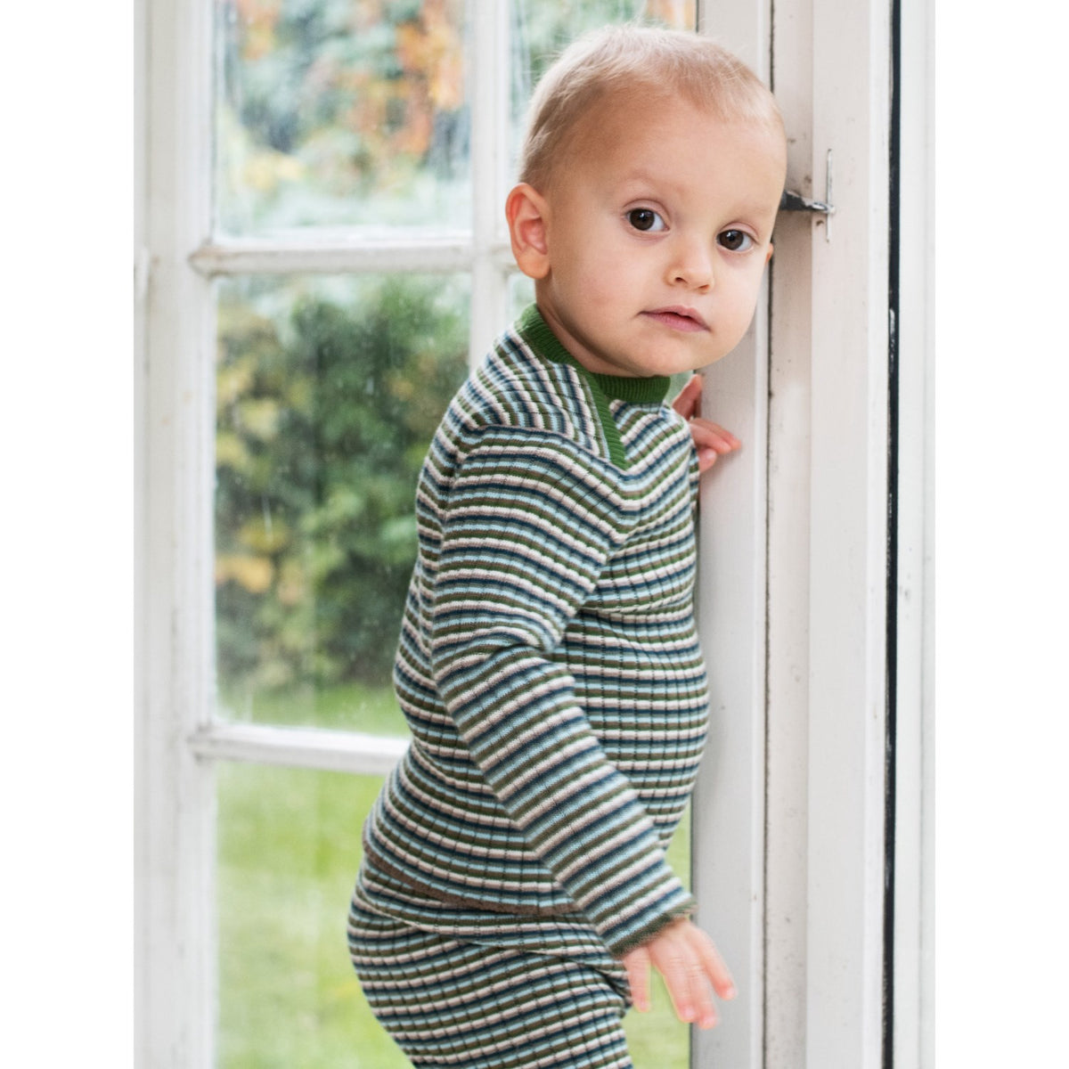 Serendipity Myrtle Stripe Baby Rib Pants