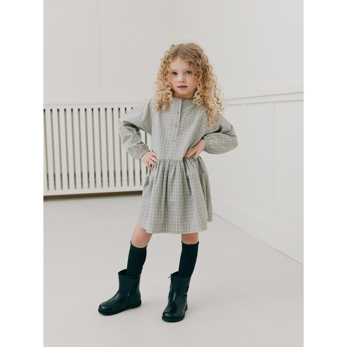 Sofie Schnoor Grey Check Indicakb Dress