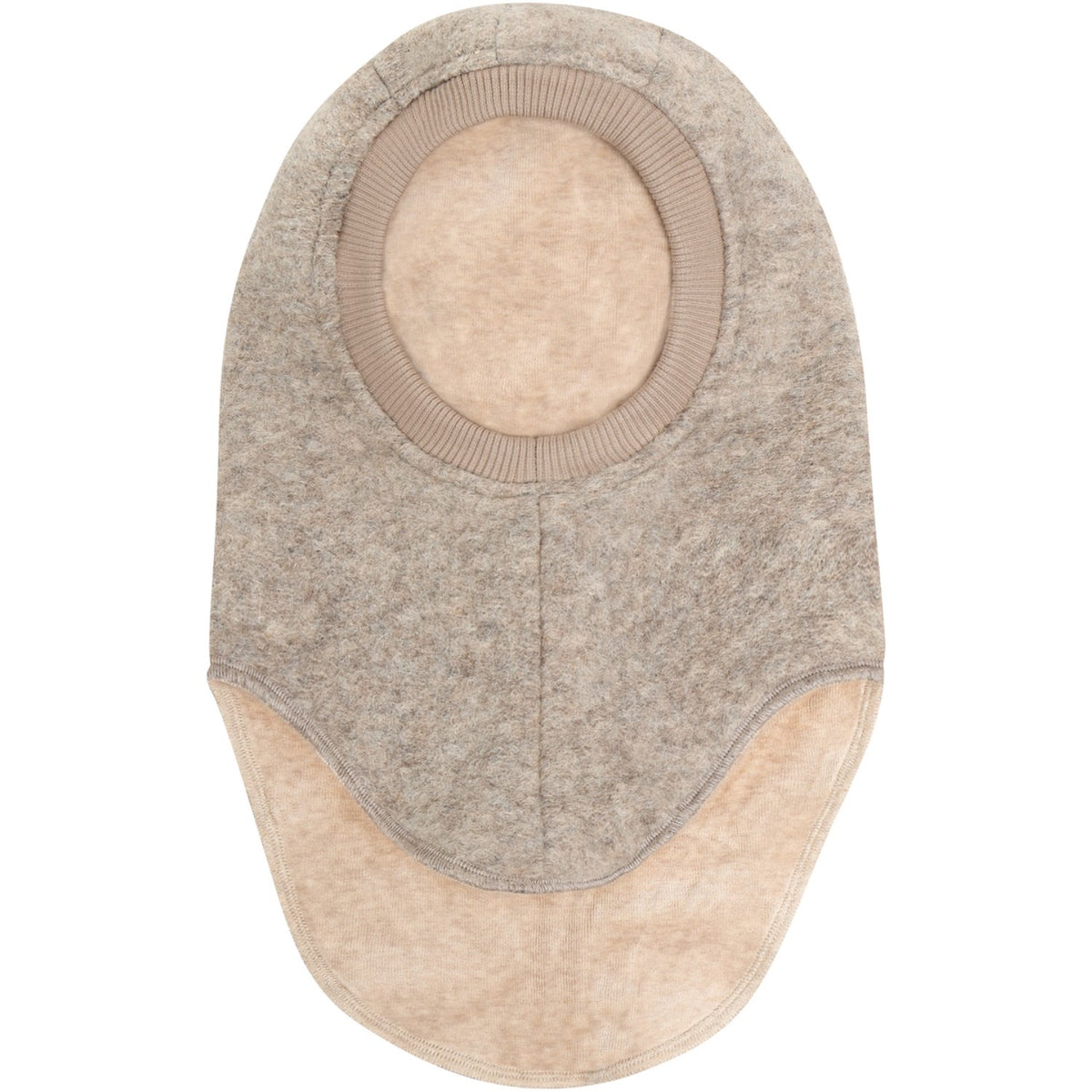 Huttelihut Camel Melange Balaclava Triangles Wool