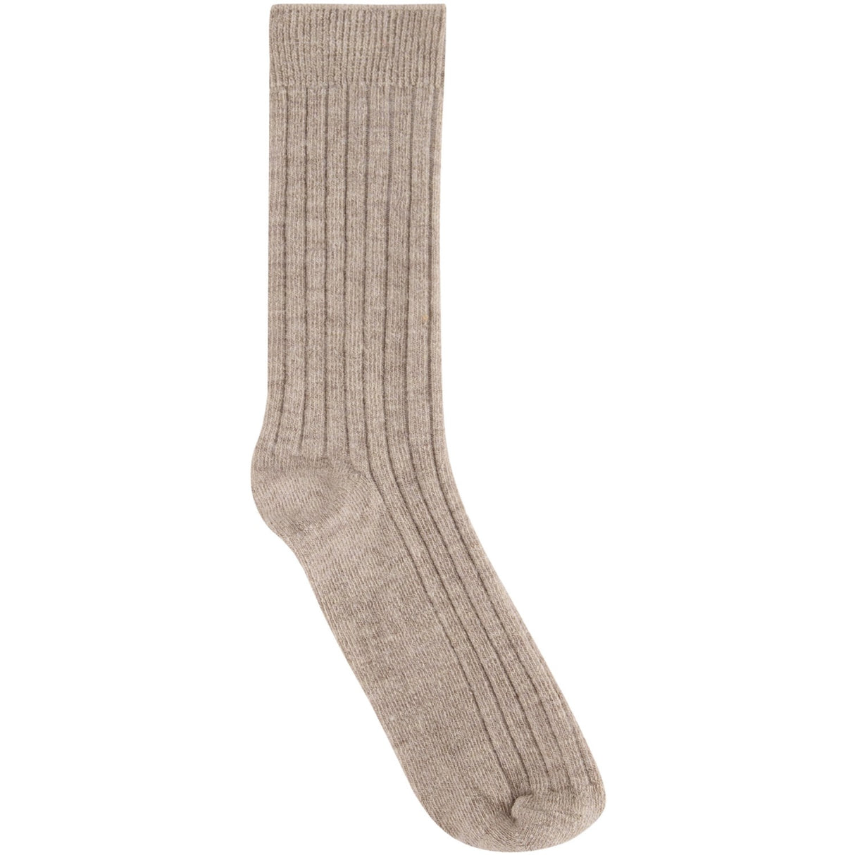 Huttelihut Camel Melange Wool Rib Socks 2-Pack