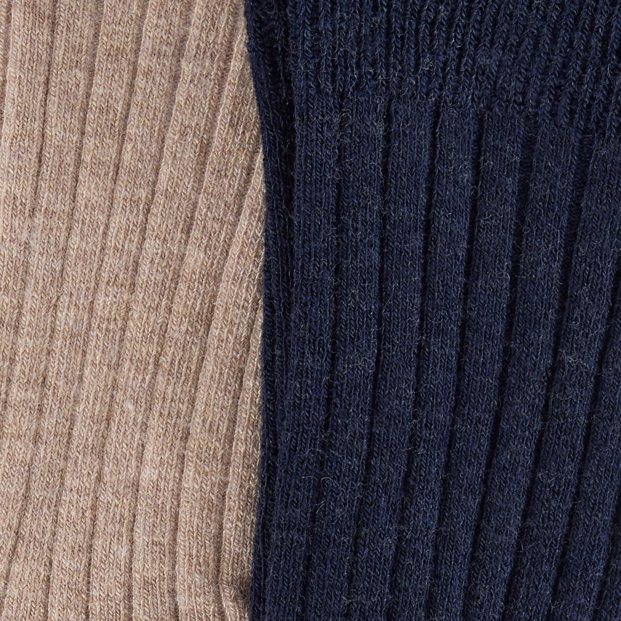 Huttelihut Dark Navy Wool Rib Socks 2-Pack