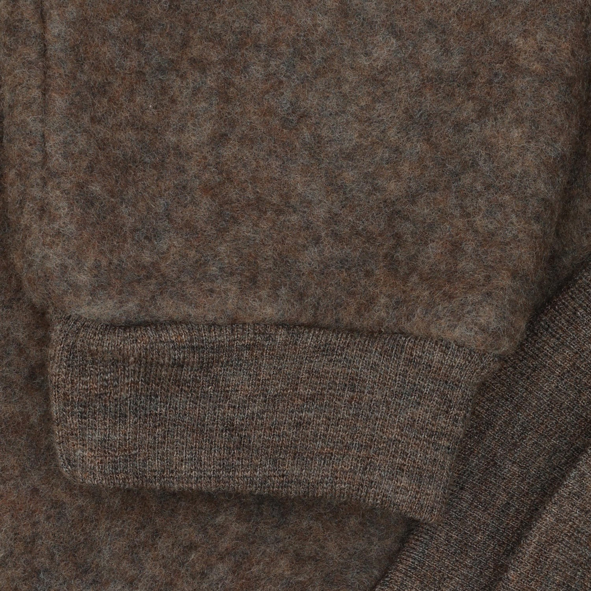 Huttelihut Brown Melange Pants Wool Fleece