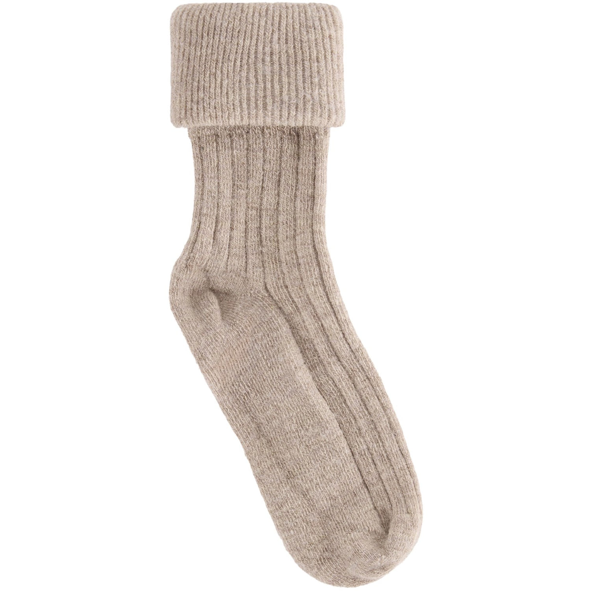 Huttelihut Camel Melange Wool Rib Socks 2-Pack