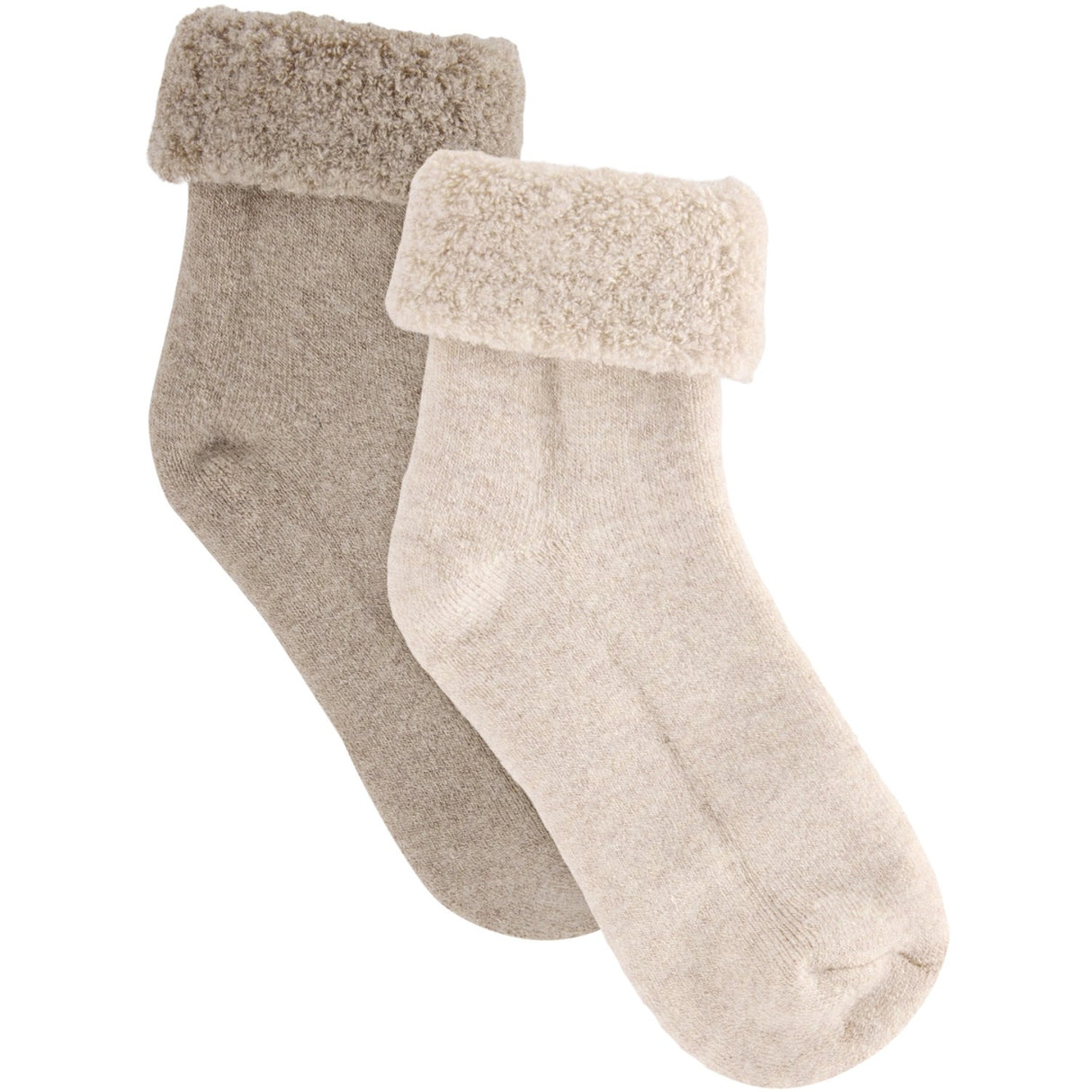 Huttelihut Camel Melange Wool Terry Socks 2-Pack