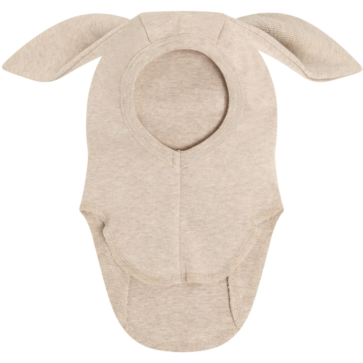 Huttelihut Camel Melange Balaclava Ears Cotton Rib