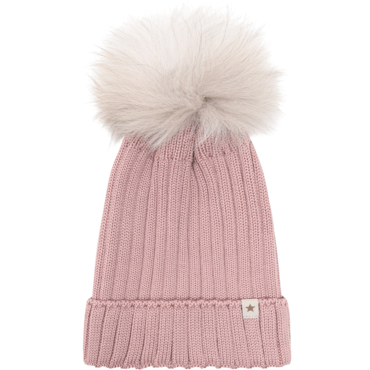 Huttelihut Woodrose Hat Knit Alpaca Pompom