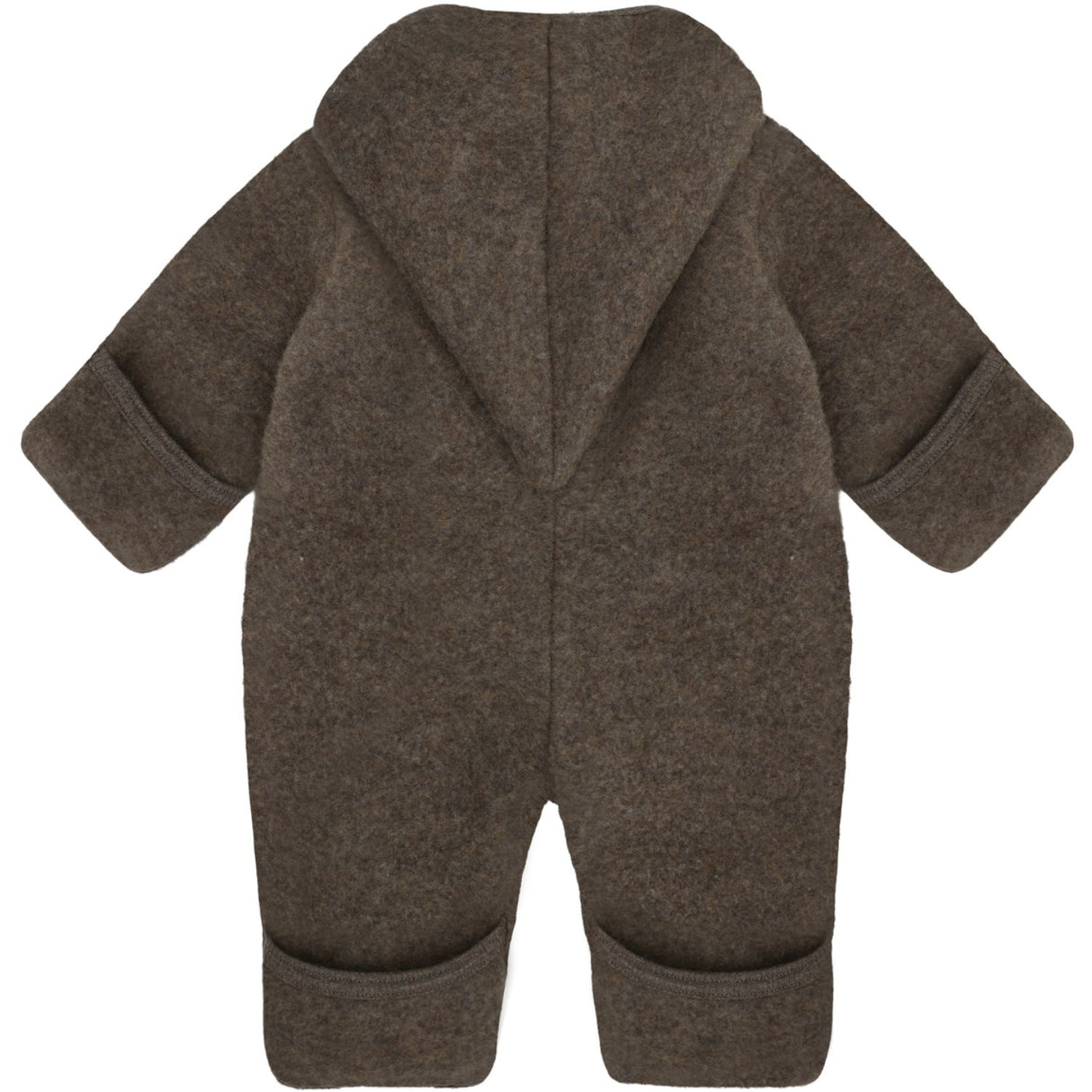 Huttelihut Brown Melange Pram Suit Pixie Wool Fleece