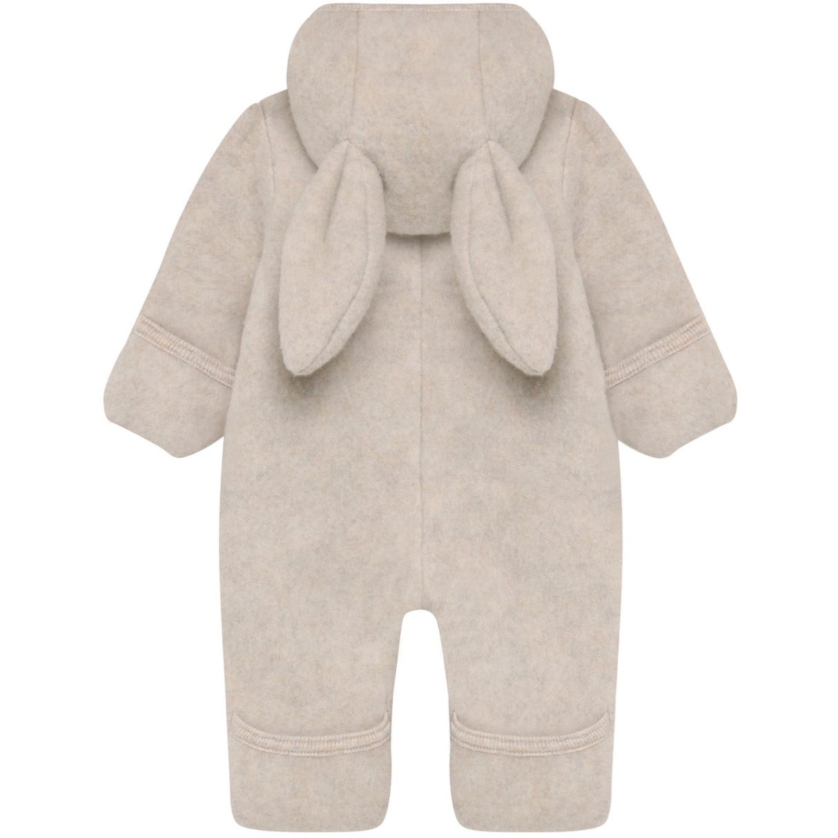 Huttelihut Camel Melange Pram Suit Ears Wool Fleece