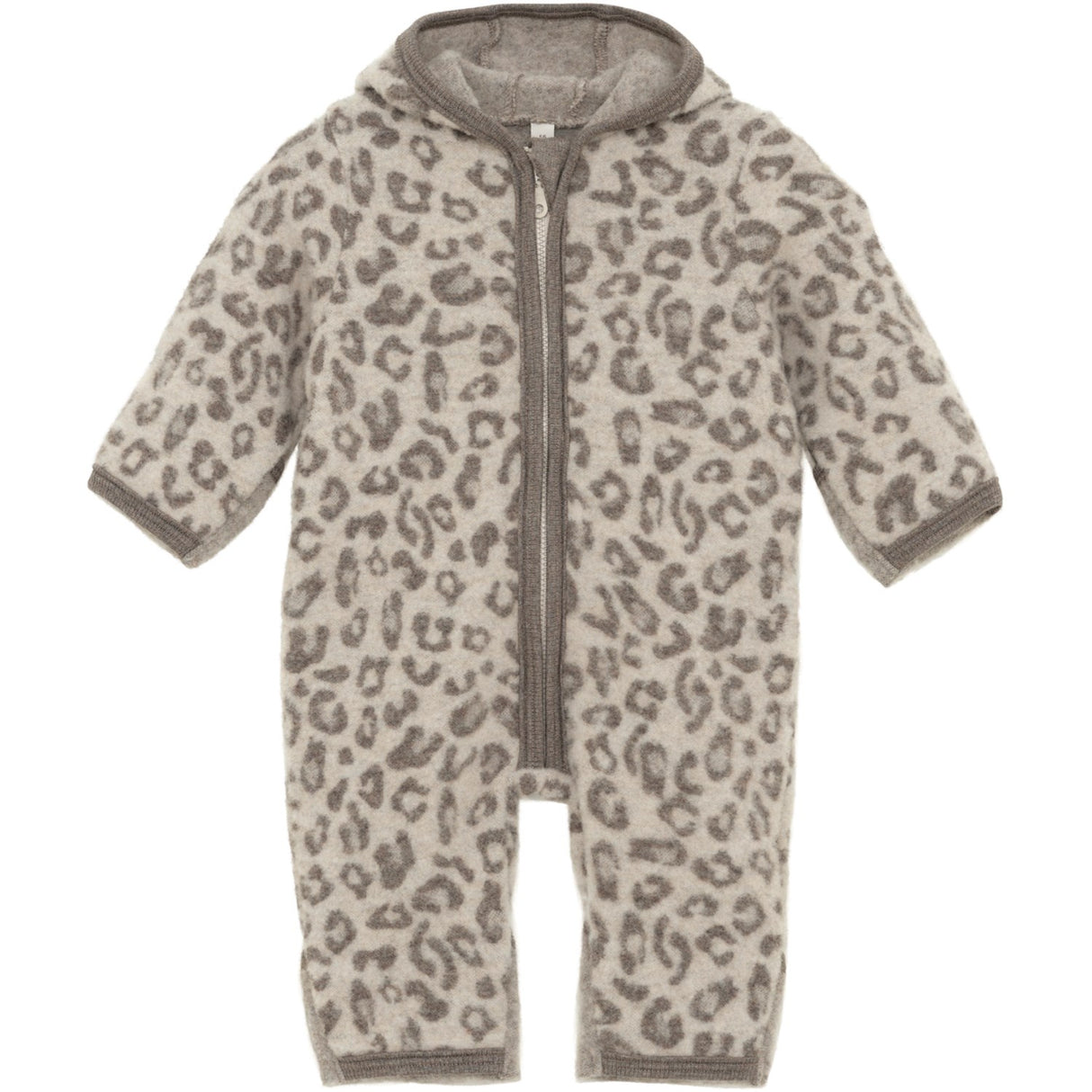 Huttelihut Camel Melange Pram Suit Ears Wool Fleece Jac