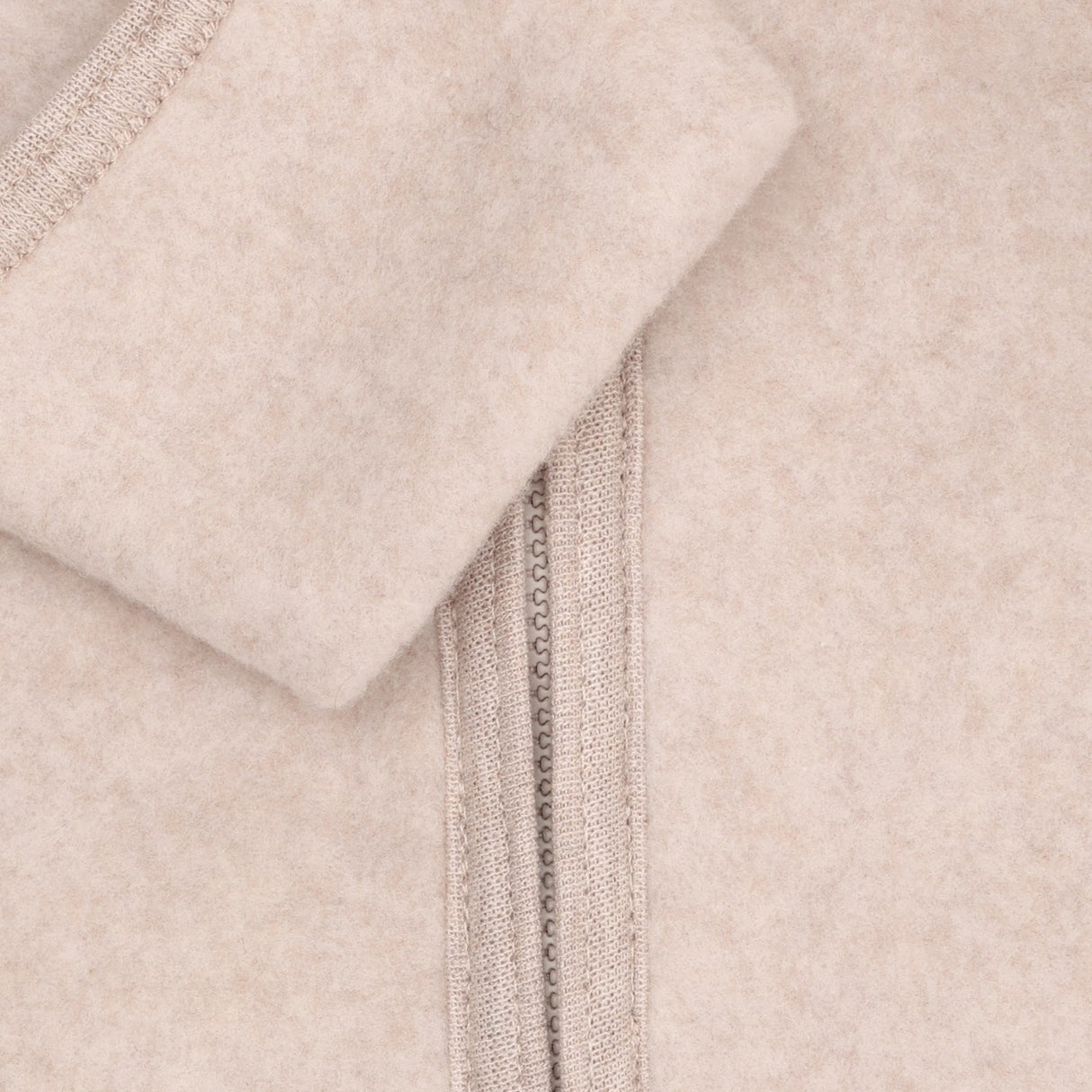 Huttelihut Camel Melange Pram Suit Ears Cotton Fleece