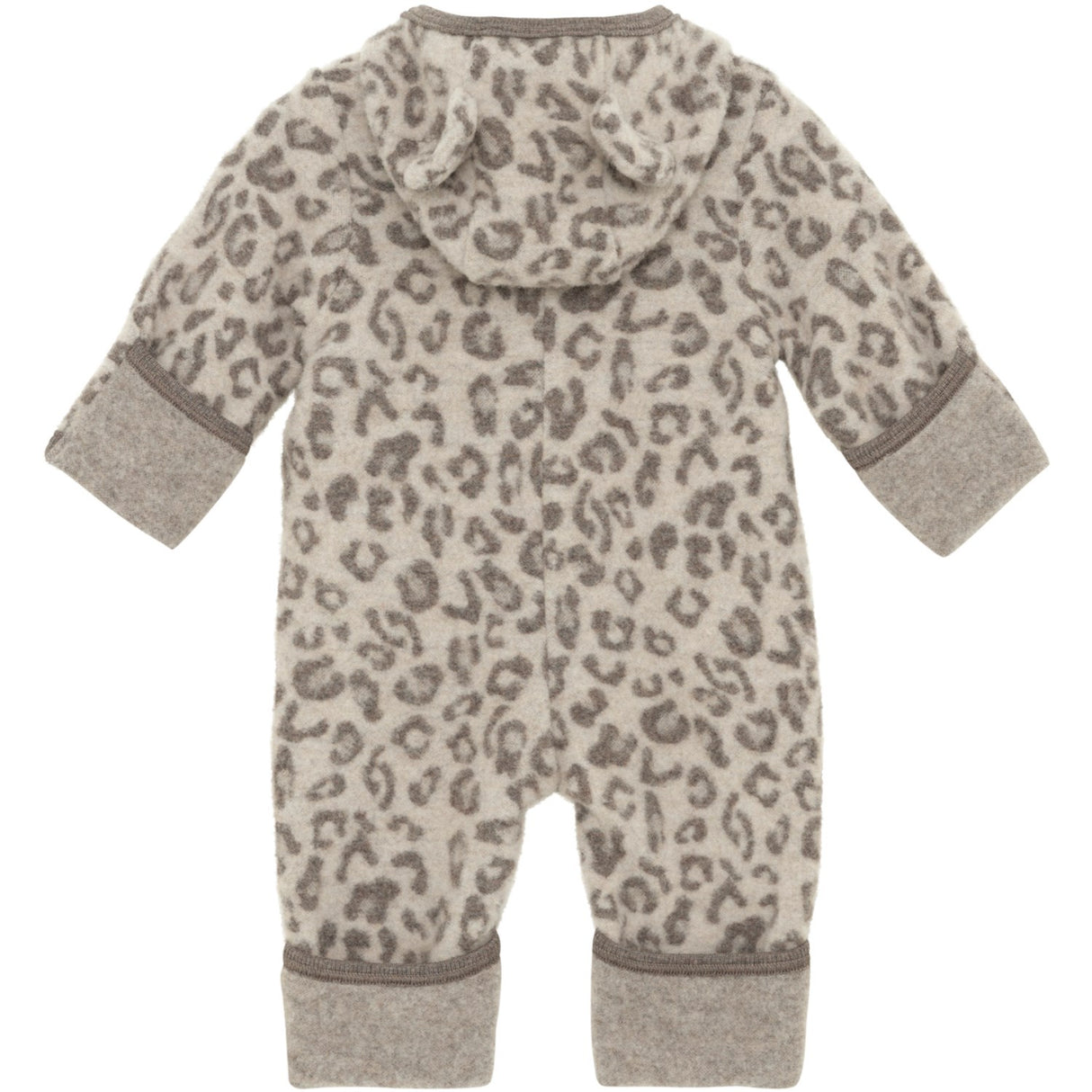Huttelihut Camel Melange Pram Suit Ears Wool Fleece Jac