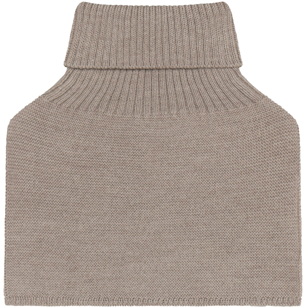 Huttelihut Camel Melange Neck Warmer Wool Knit