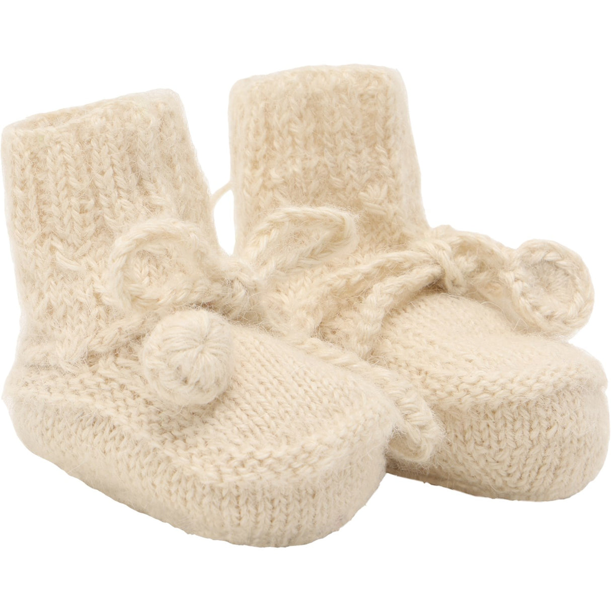 Huttelihut Off-White Footies Alpaca Wool Knit