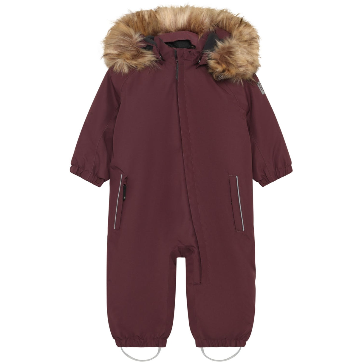 Color Kids Catawba Grape Baby Coverall W. Fake Fur