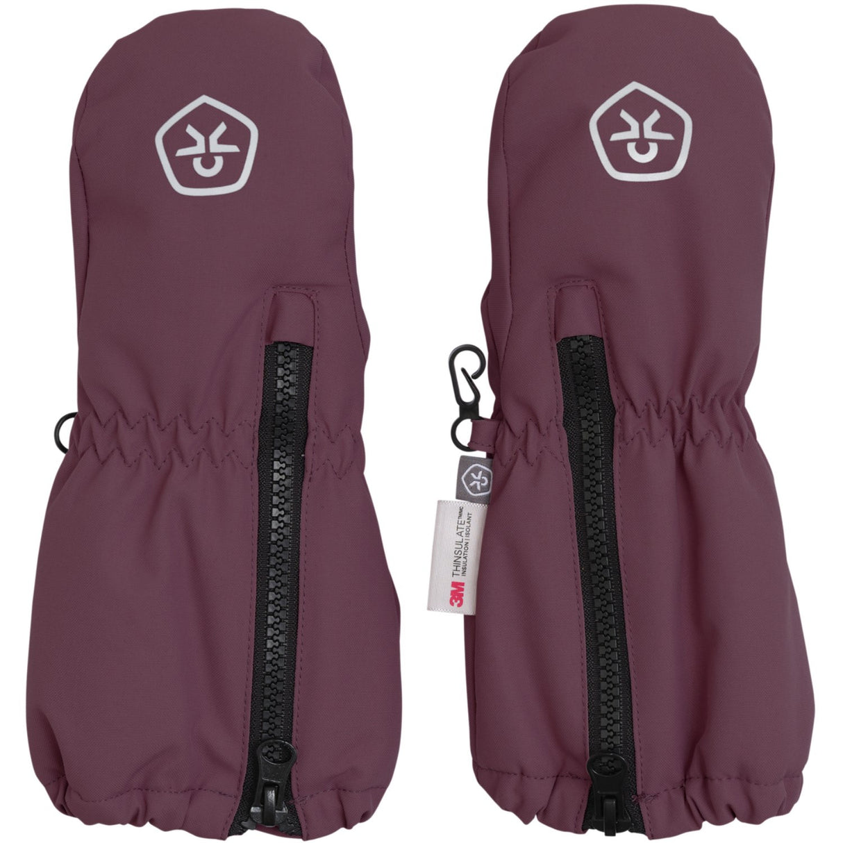 Color Kids Catawba Grape Mittens Long W. Zipper