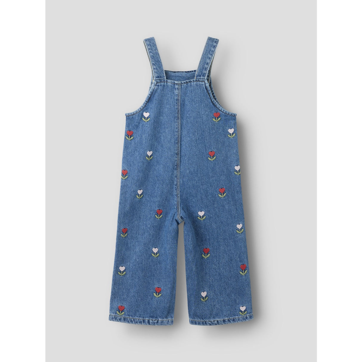 Name It Medium Blue Denim Embroided Nmfmalo Dnm Emb Overall 5526-Bp