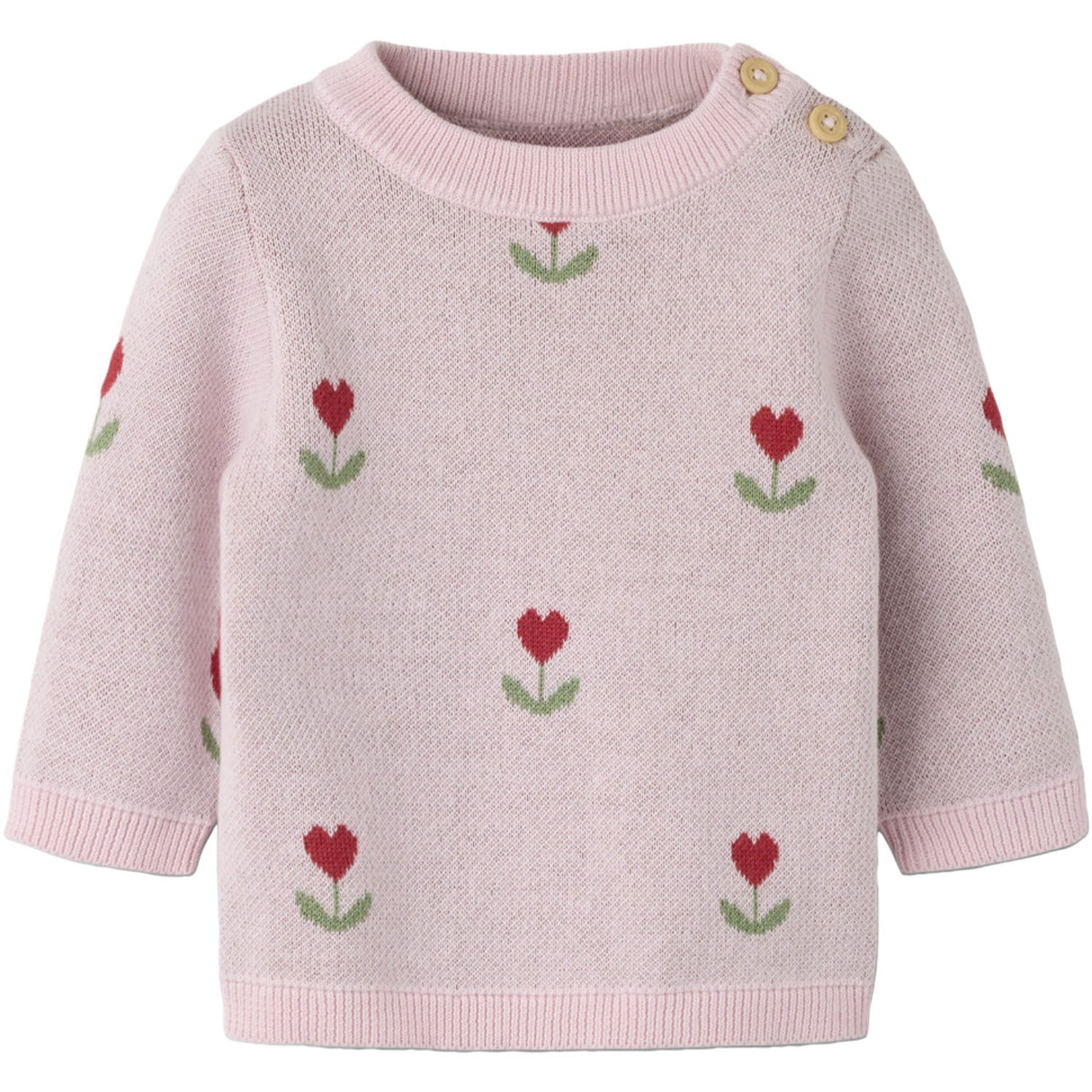 Name It Parfait Pink Nbfnela Ls Knit Top