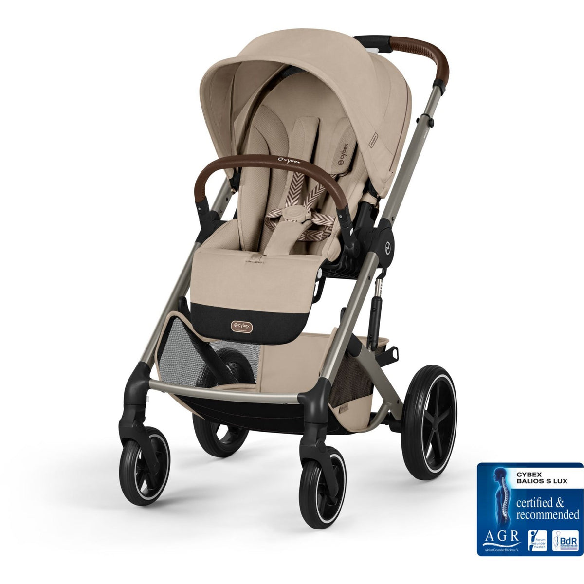 Cybex Almond Beige Balios S Lux Tpe Including Foldable Cot