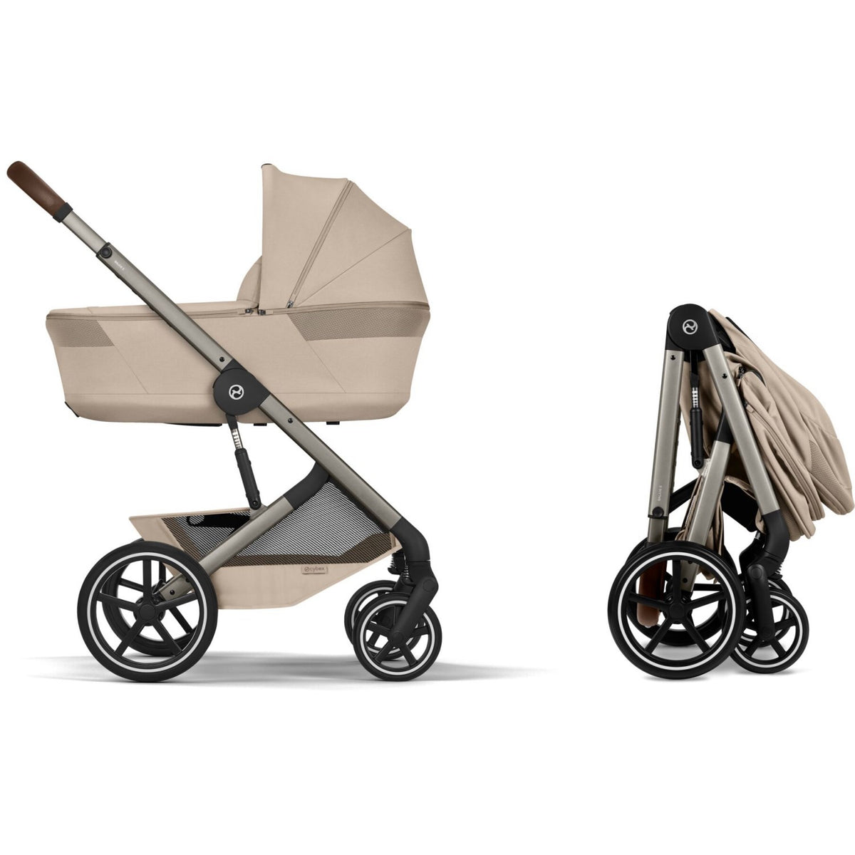 Cybex Almond Beige Balios S Lux Tpe Including Foldable Cot