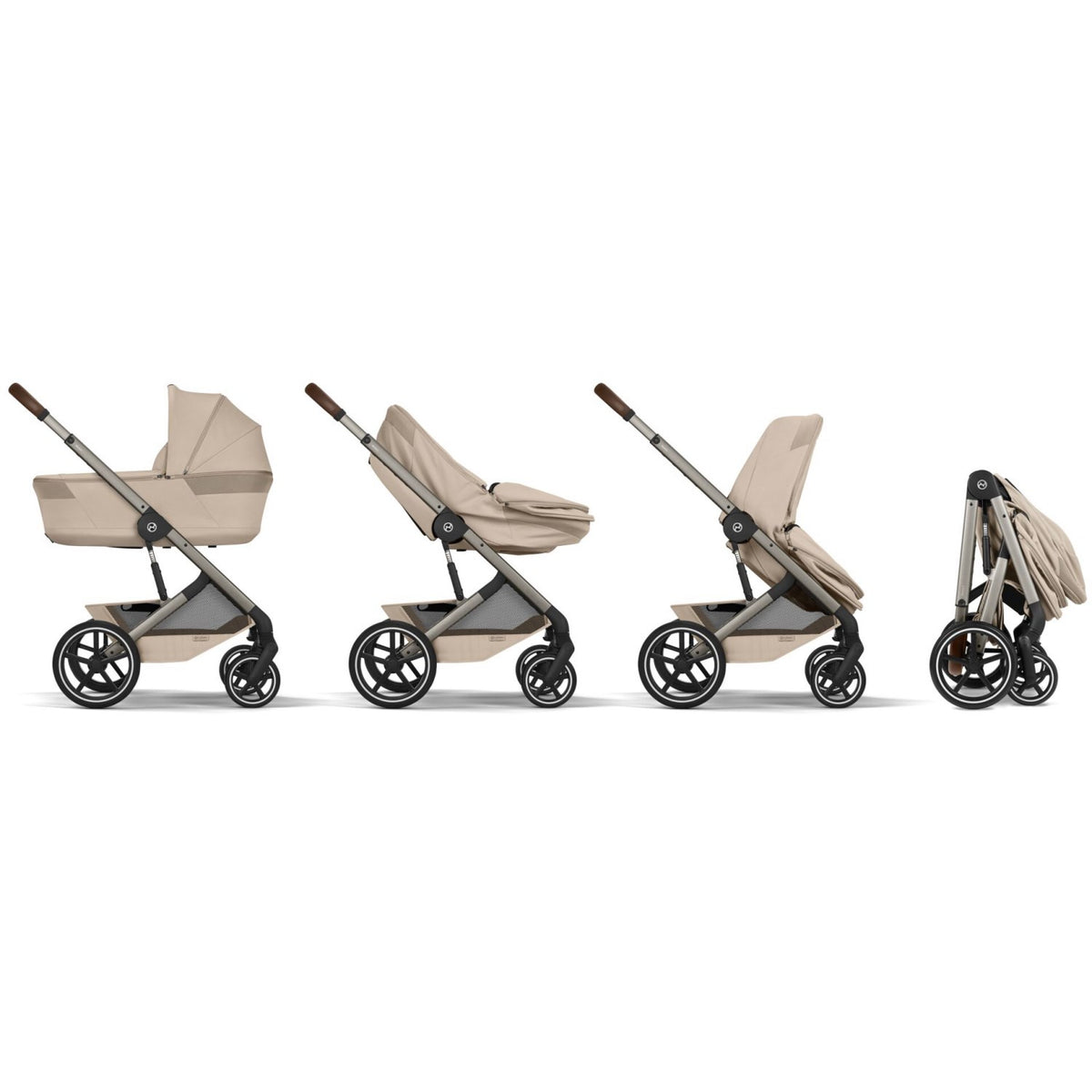 Cybex Almond Beige Balios S Lux Tpe Including Foldable Cot
