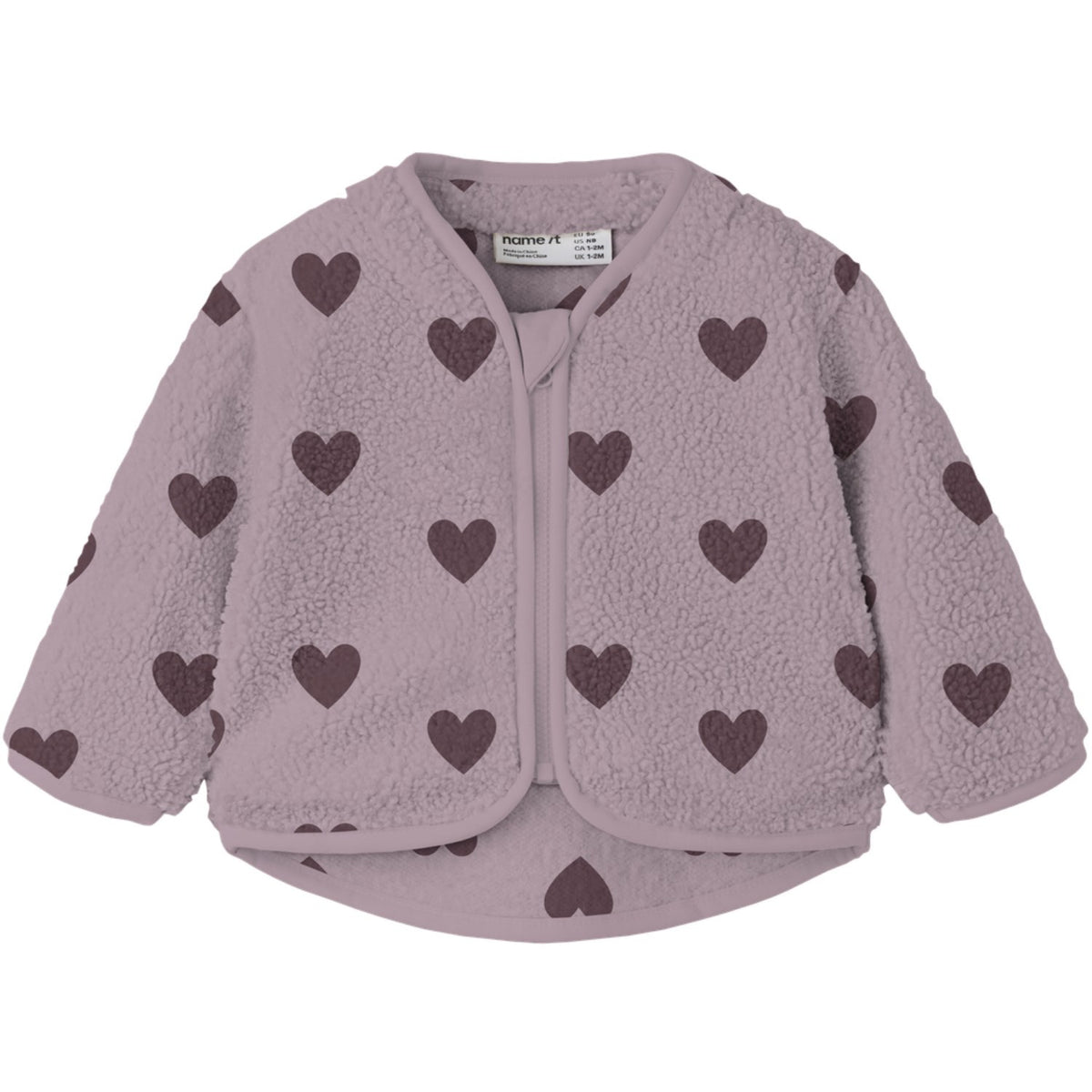 Name It Mauve Shadows Nbfolaja Nreg Teddy Jacket