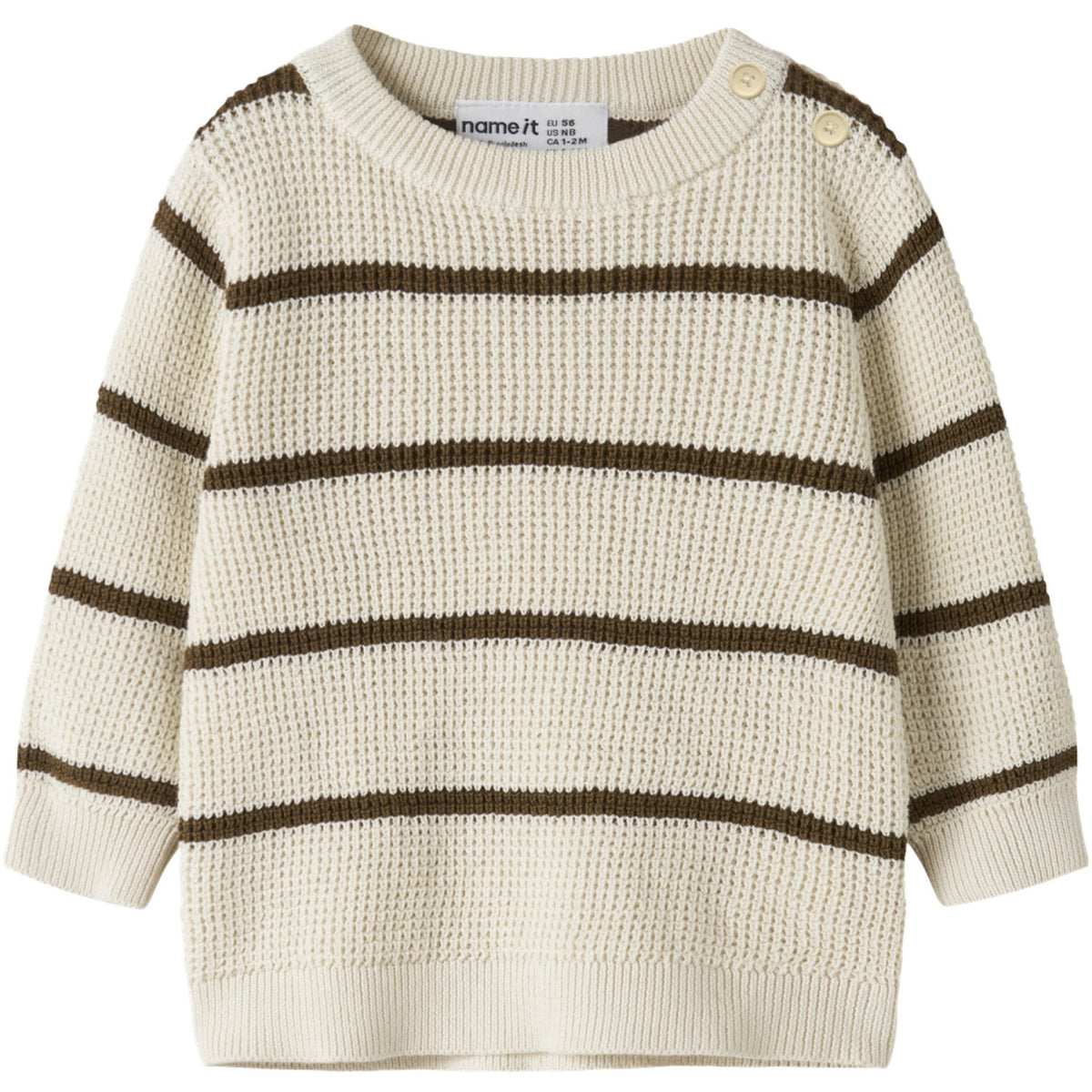 Name It Birch Sepia Nbmobob Ls Knit