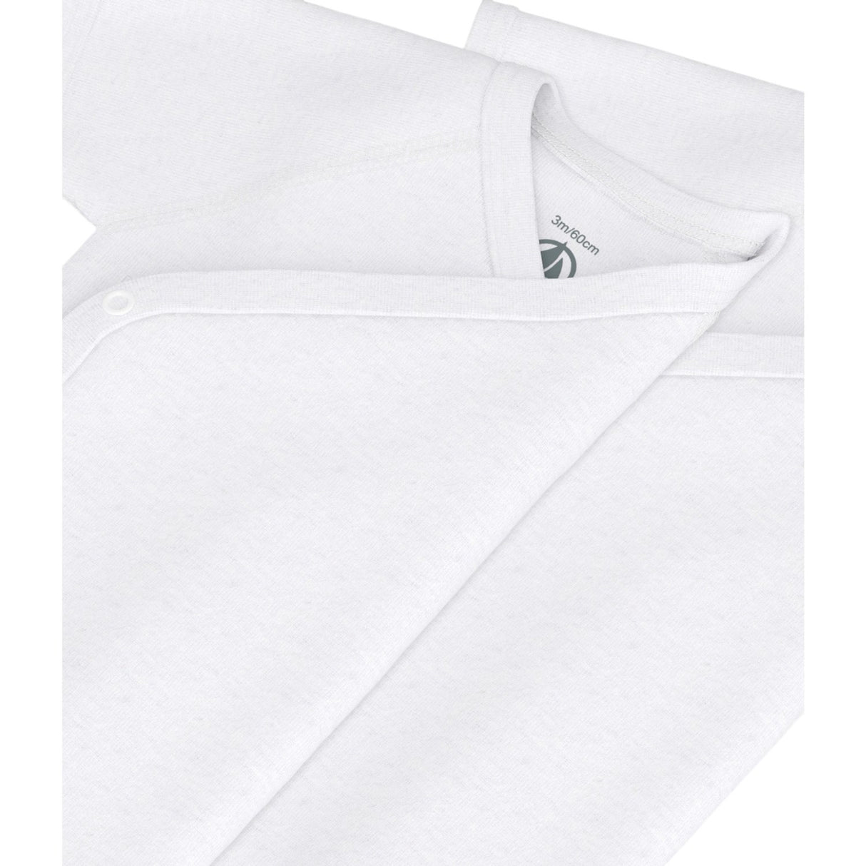 Petit Bateau White Short Sleeve Body 3-Pack