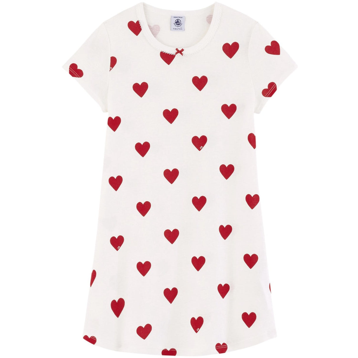 Petit Bateau Hearts Short Sleeve Dress