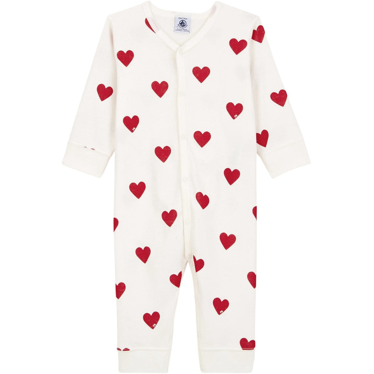 Petit Bateau Hearts Nightsuit