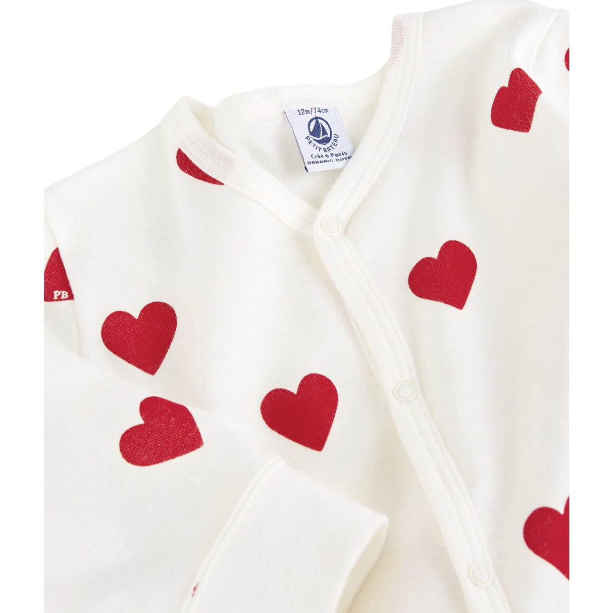 Petit Bateau Hearts Nightsuit