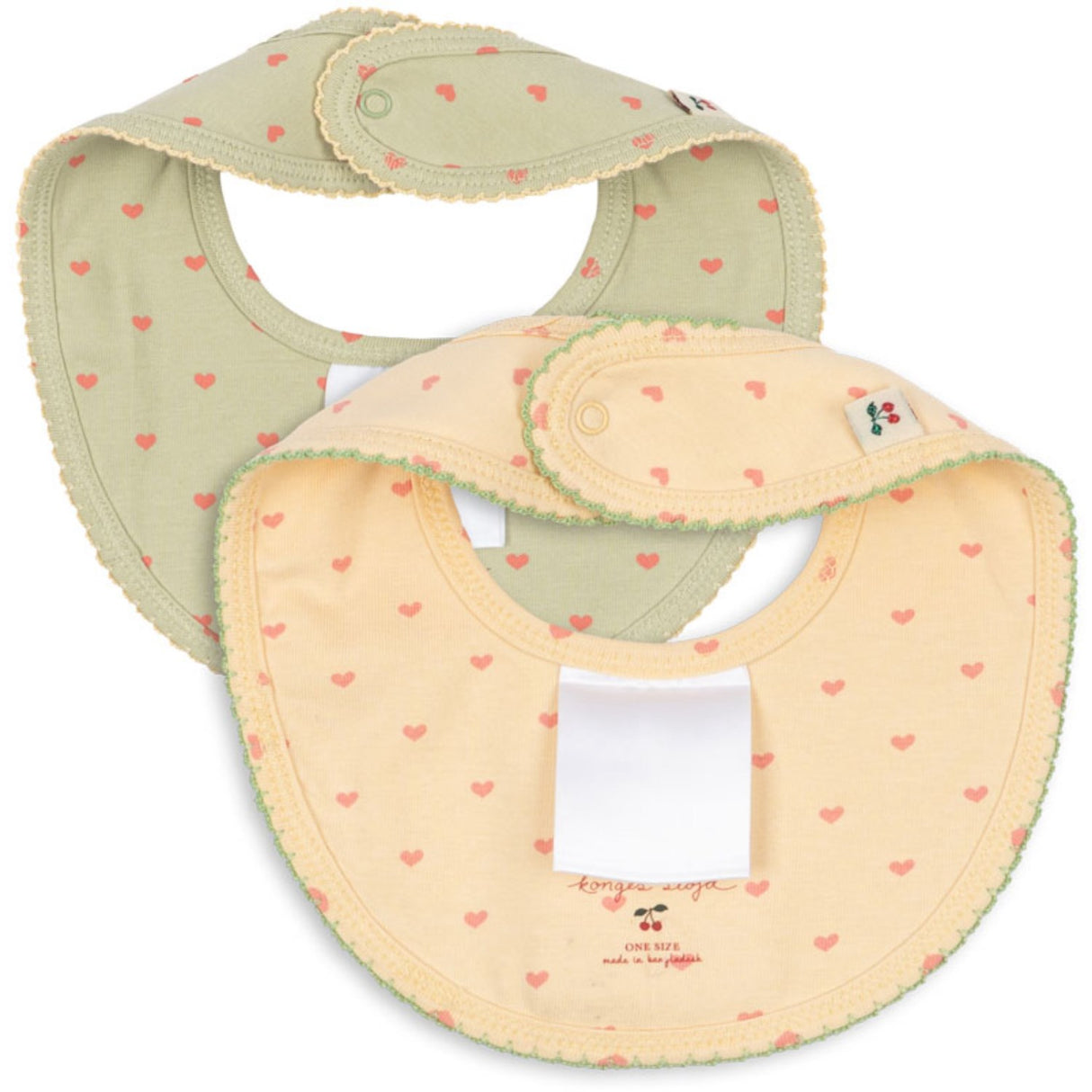 Konges Sløjd Coeur Golden/Coeur Lint Basic 2 Pack Bibs