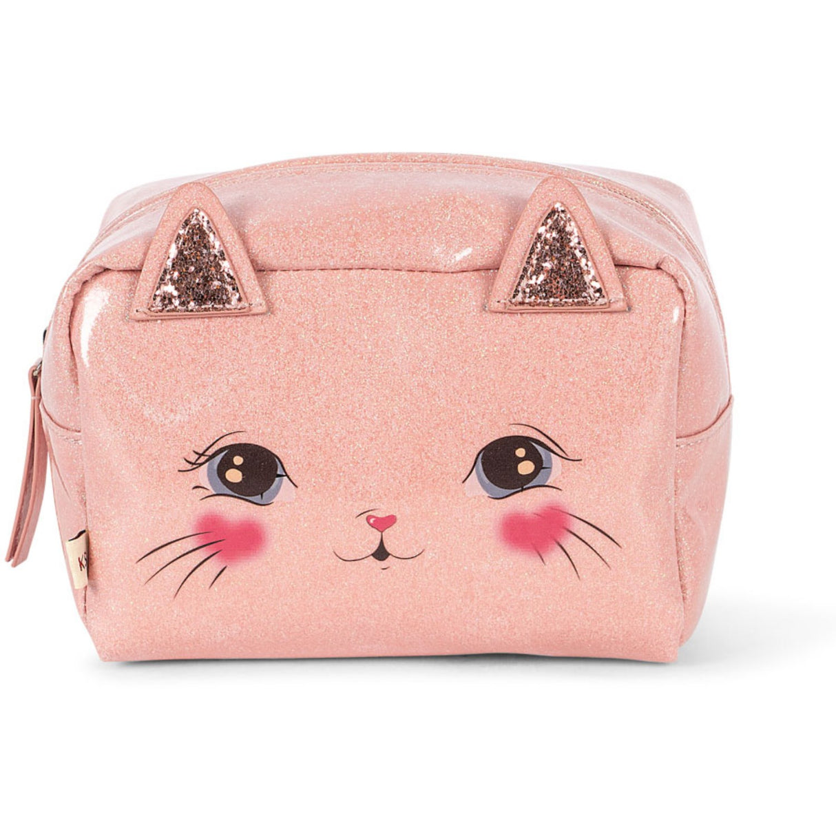 Konges Sløjd Cerise Glitter Pink Cat Pouch