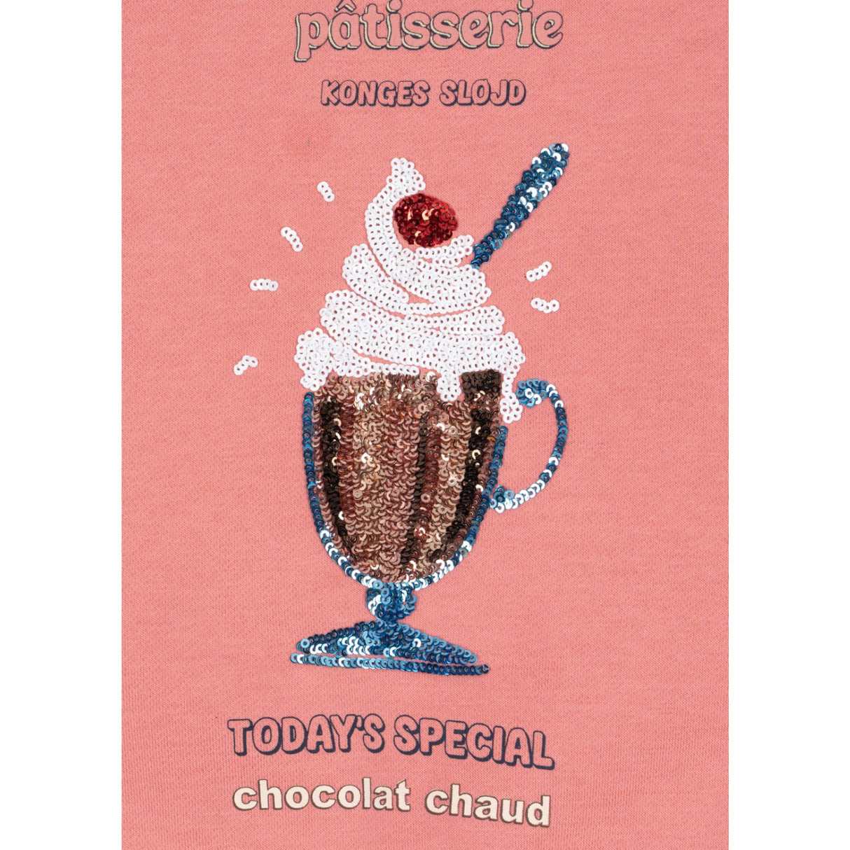 Konges Sløjd Peach Blossom Lou Sequin Sweatshirt Gots